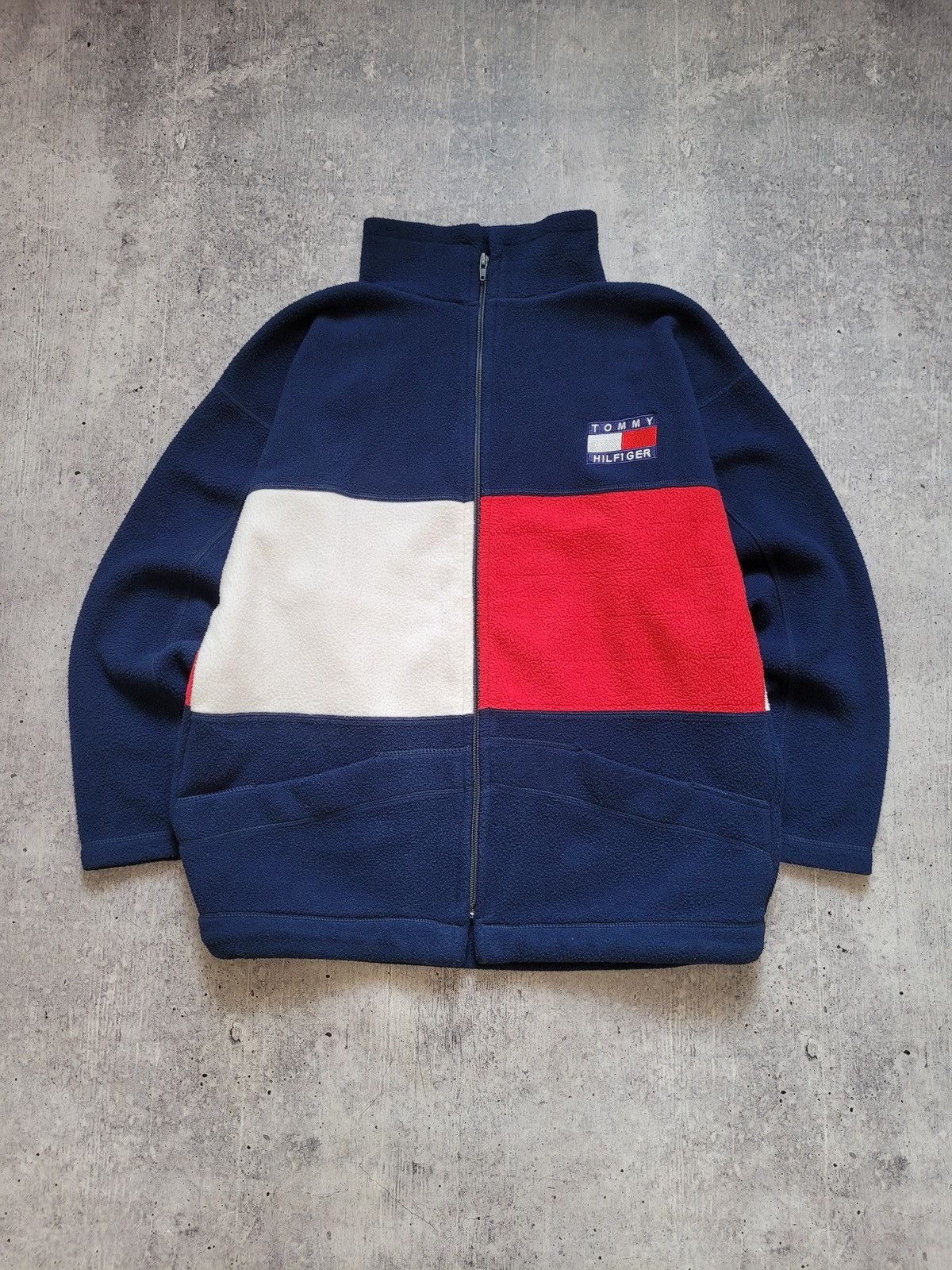 Tommy Hilfiger × Vintage Tommy Hilfiger Sherpa Fleece Vintage 90s Size US L / EU 52-54 / 3 - 2 Thumbnail