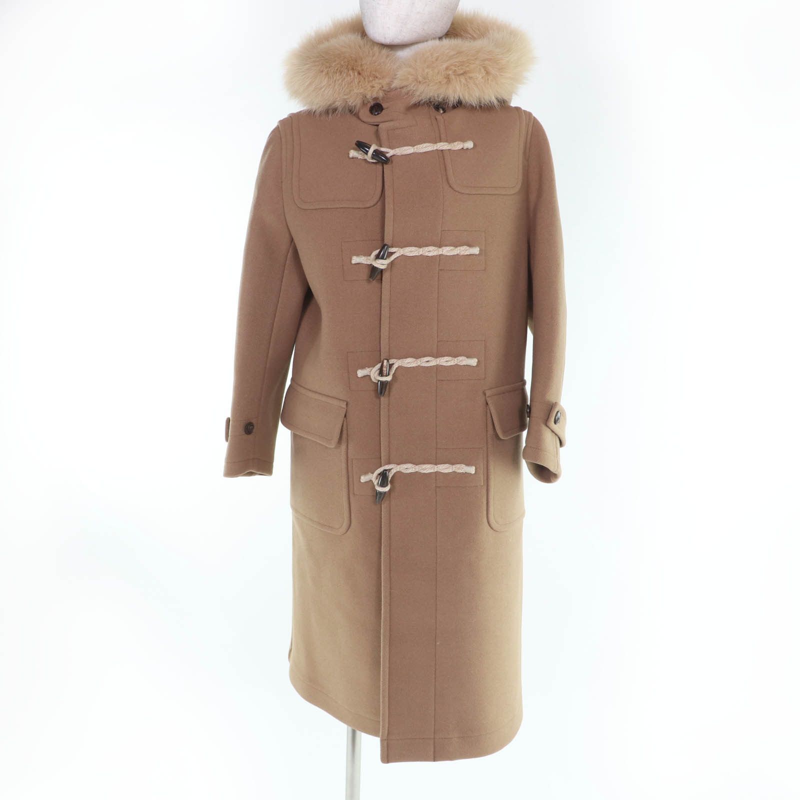 Other Other DRAWER Fox Fur Wool Coat Textile Outerwear DUTY FREE for USA Size ONE SIZE - 1 Thumbnail