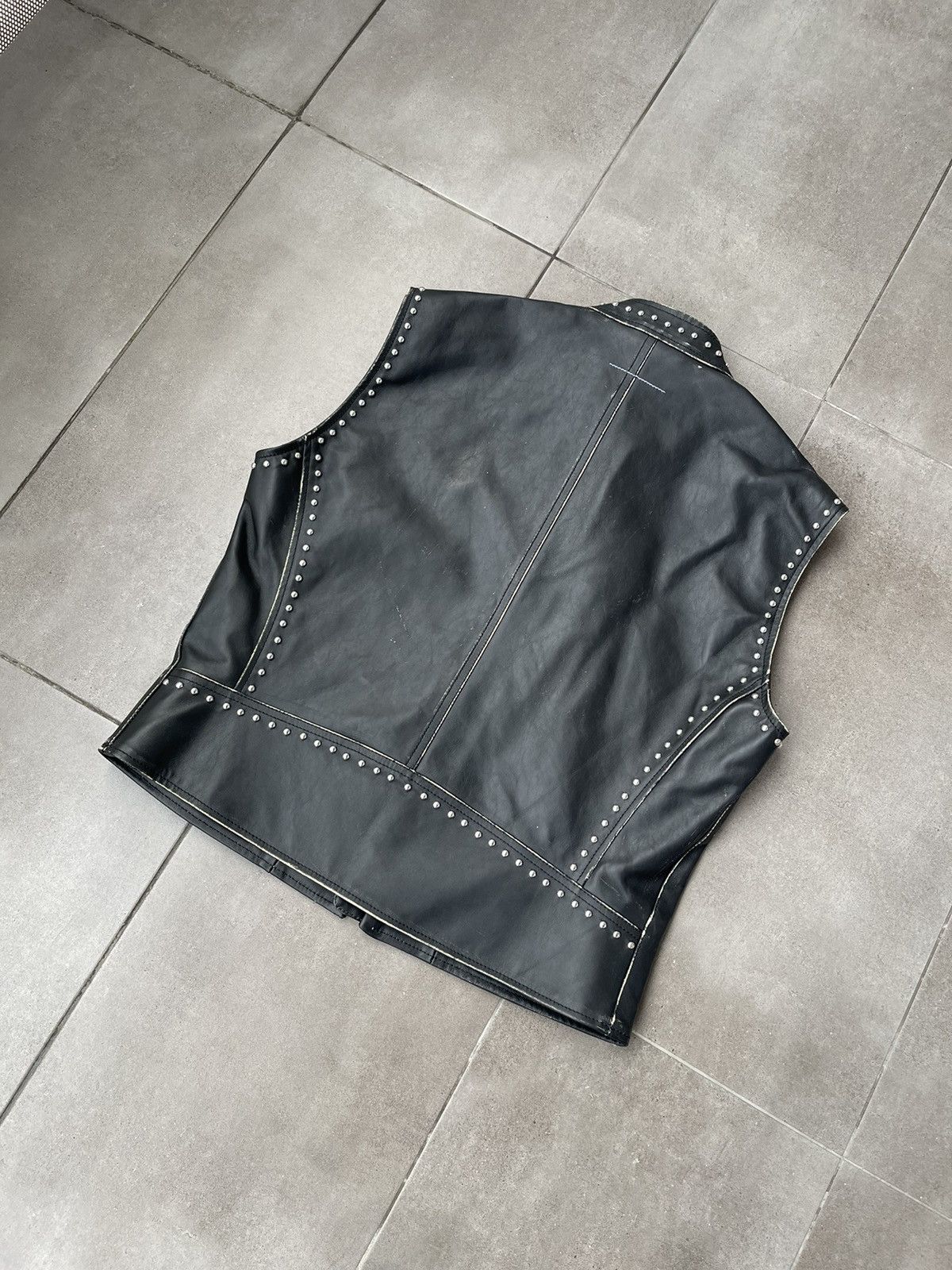 Maison Margiela !DS! SS22 Maison Margiela 5 ZIP Studded Leather Vest Gilet Size US S / EU 44-46 / 1 - 15 Thumbnail