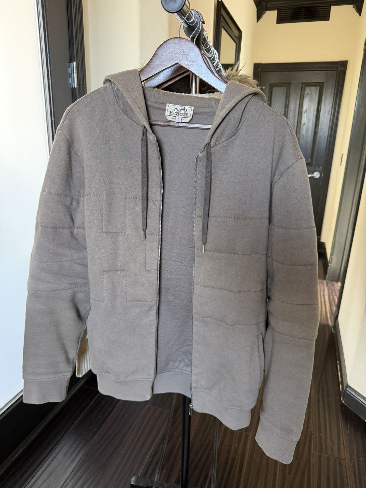 Hermes Hermes Lined Zip-Up Hoodie Size US M / EU 48-50 / 2 - 2 Thumbnail