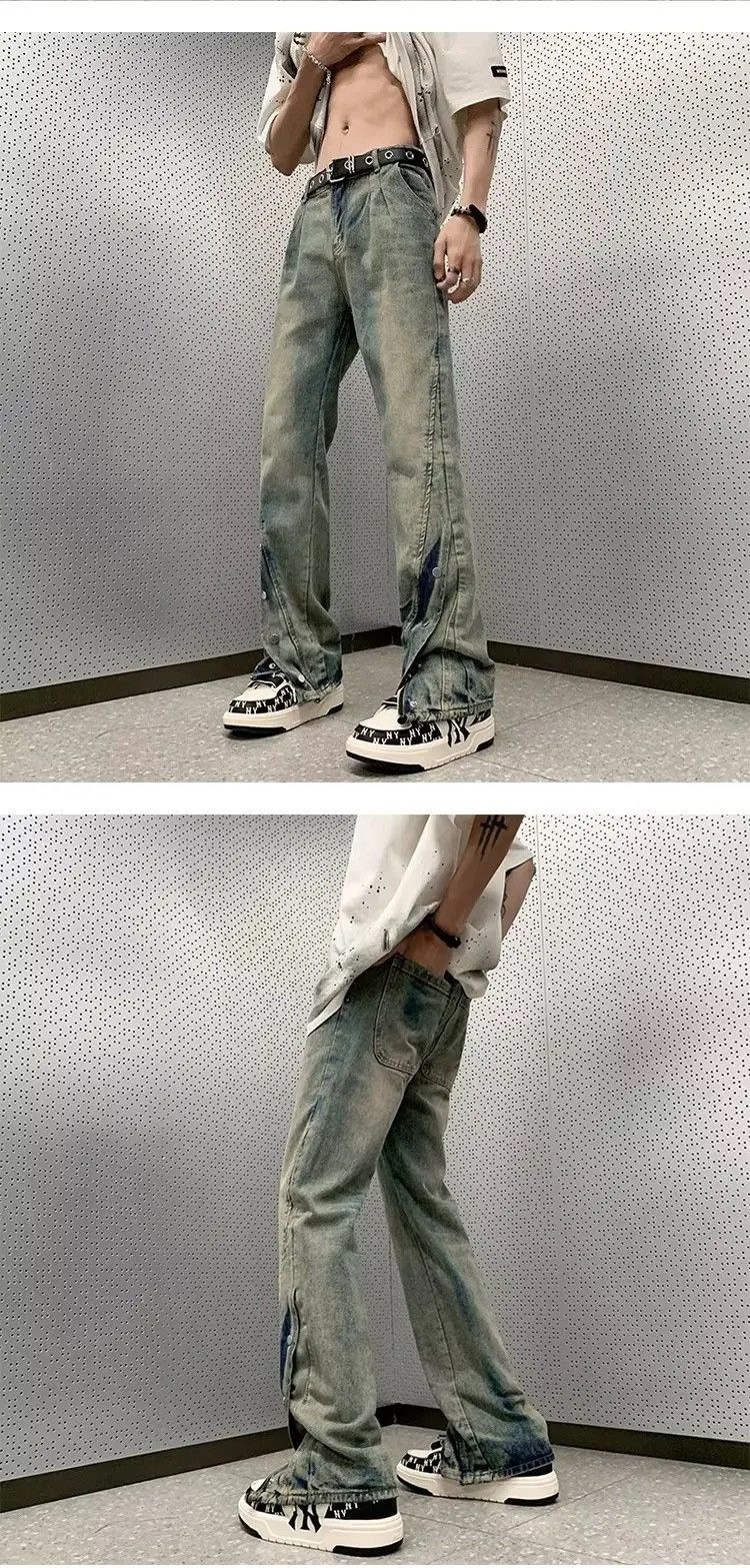 Japanese Brand × Vintage Streetwear Baggy Flared Jeans Size US 34 / EU 50 - 5 Thumbnail