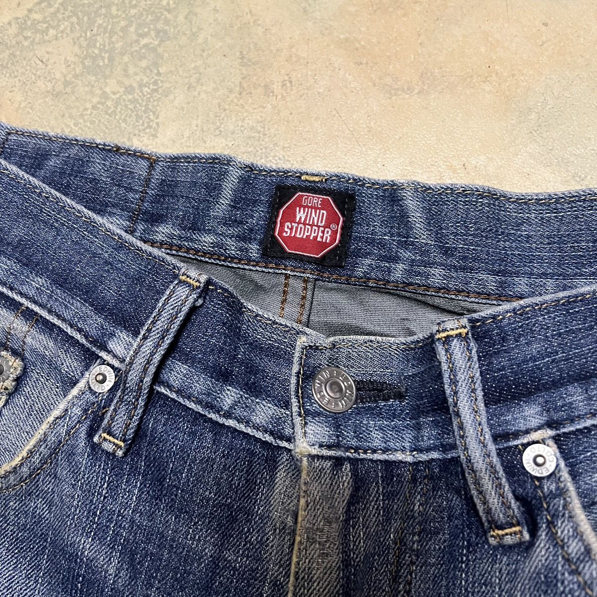 Edwin × Japanese Brand Edwin 503 Gore Windstoper Distressed Denim Jeans Size US 30 / EU 46 - 7 Thumbnail