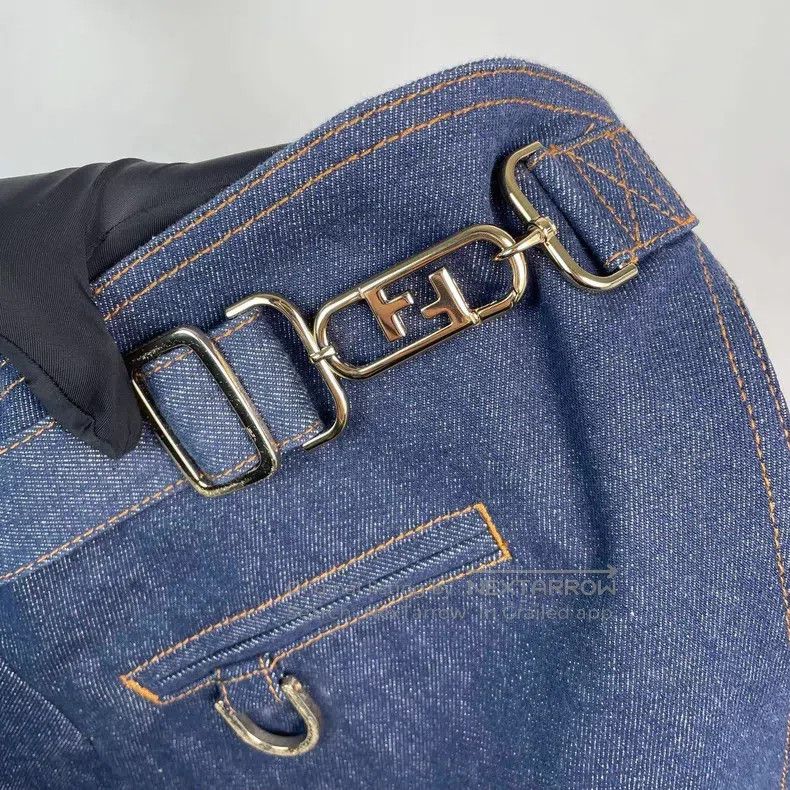 Fendi Fendi Denim Dress with Belt Buckle Size XS / US 0-2 / IT 36-38 - 6 Thumbnail