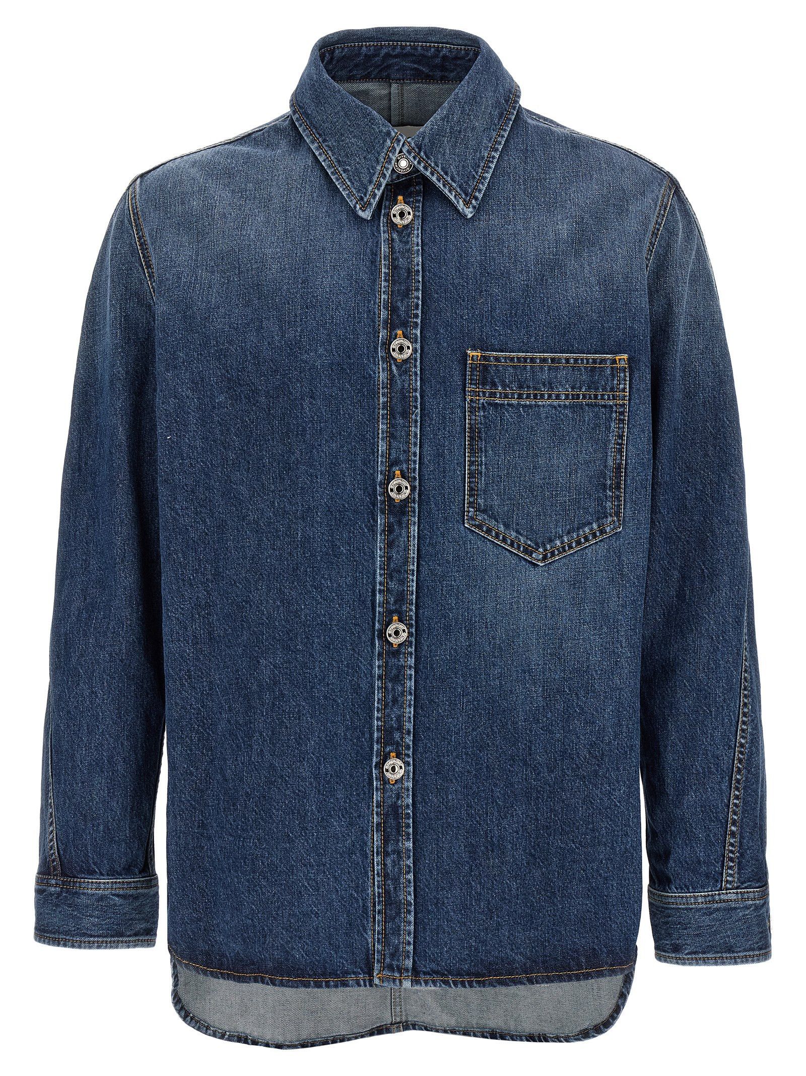 Givenchy Denim Overshirt Size US M / EU 48-50 / 2 - 1 Thumbnail