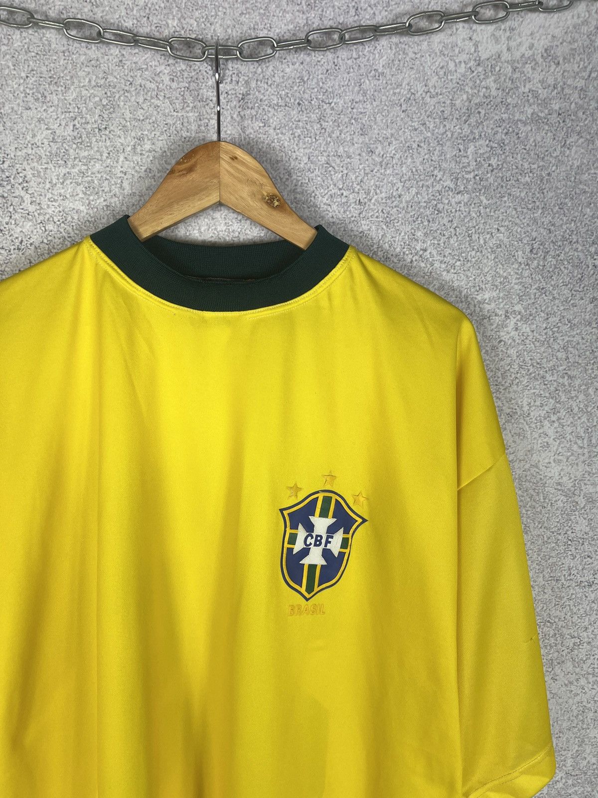 Vintage Vintage Brazil Juninho Retro Jersey Brasil Football Shirt Size US XL / EU 56 / 4 - 2 Thumbnail