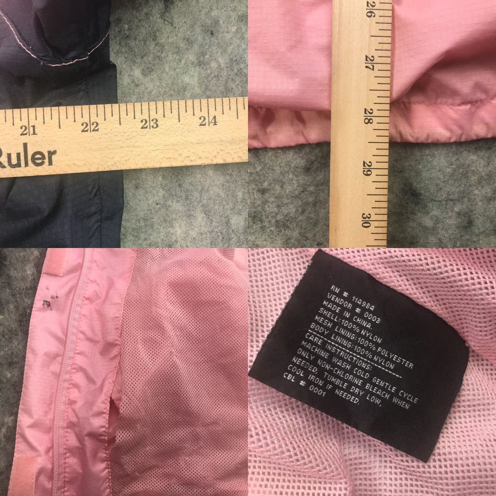 CO The Weather Co. Womens Jacket Large Pink Packable Hood Zip Up Windbreaker Size L / US 10 / IT 46 - 8 Thumbnail