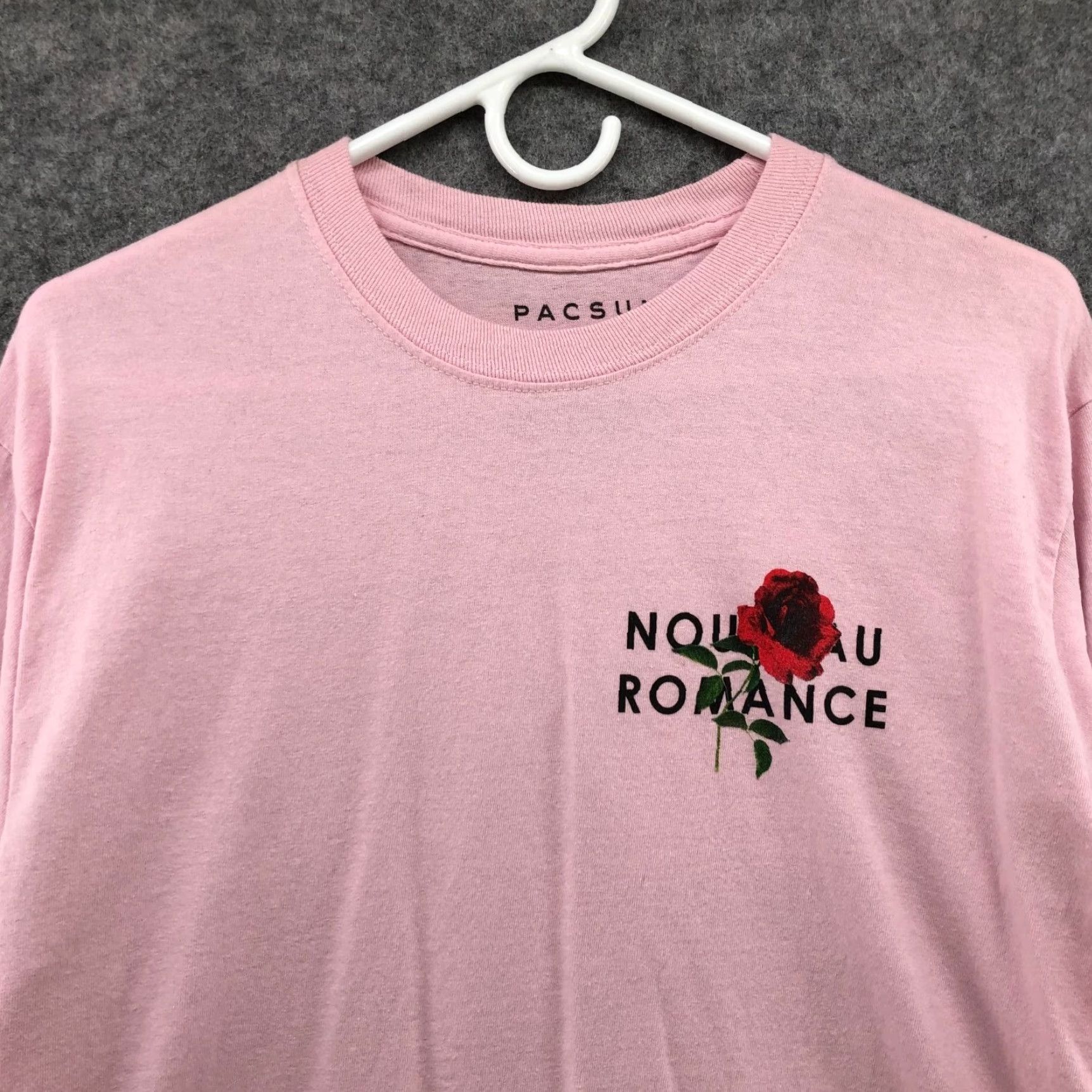 Pacsun VINTAGE PacSun Crewneck Long Sleeve T-Shirt Mens M Pink Nouveau Romance Rose Graphic 90s T-Shirt Mens Medium Pink Rose Size US M / EU 48-50 / 2 - 4 Thumbnail