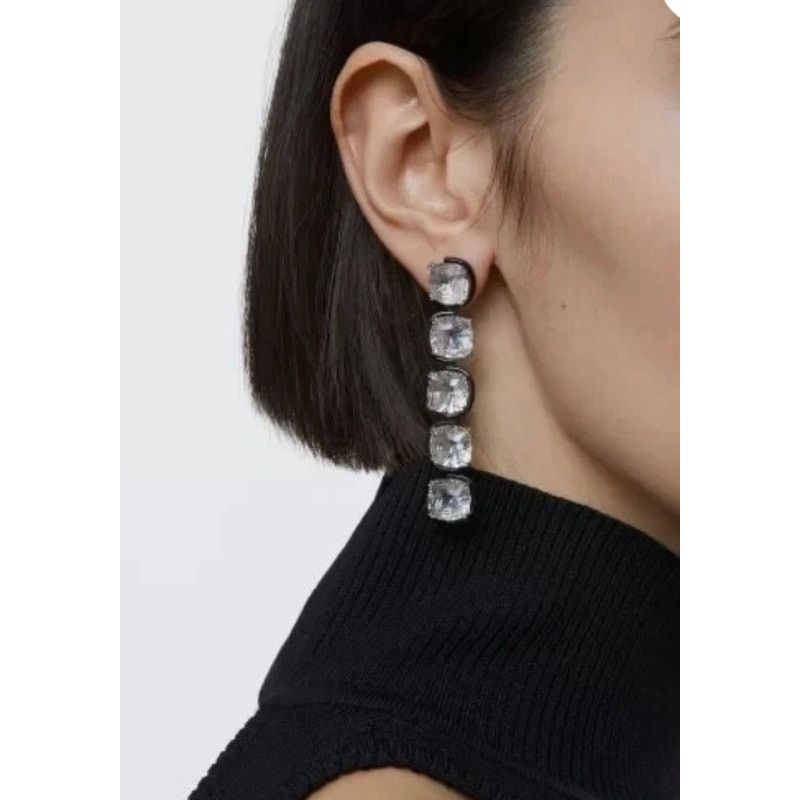 Swarovski Swarovski Floating Harmonia Drop White crystal Long Earrings Size ONE SIZE - 10 Thumbnail