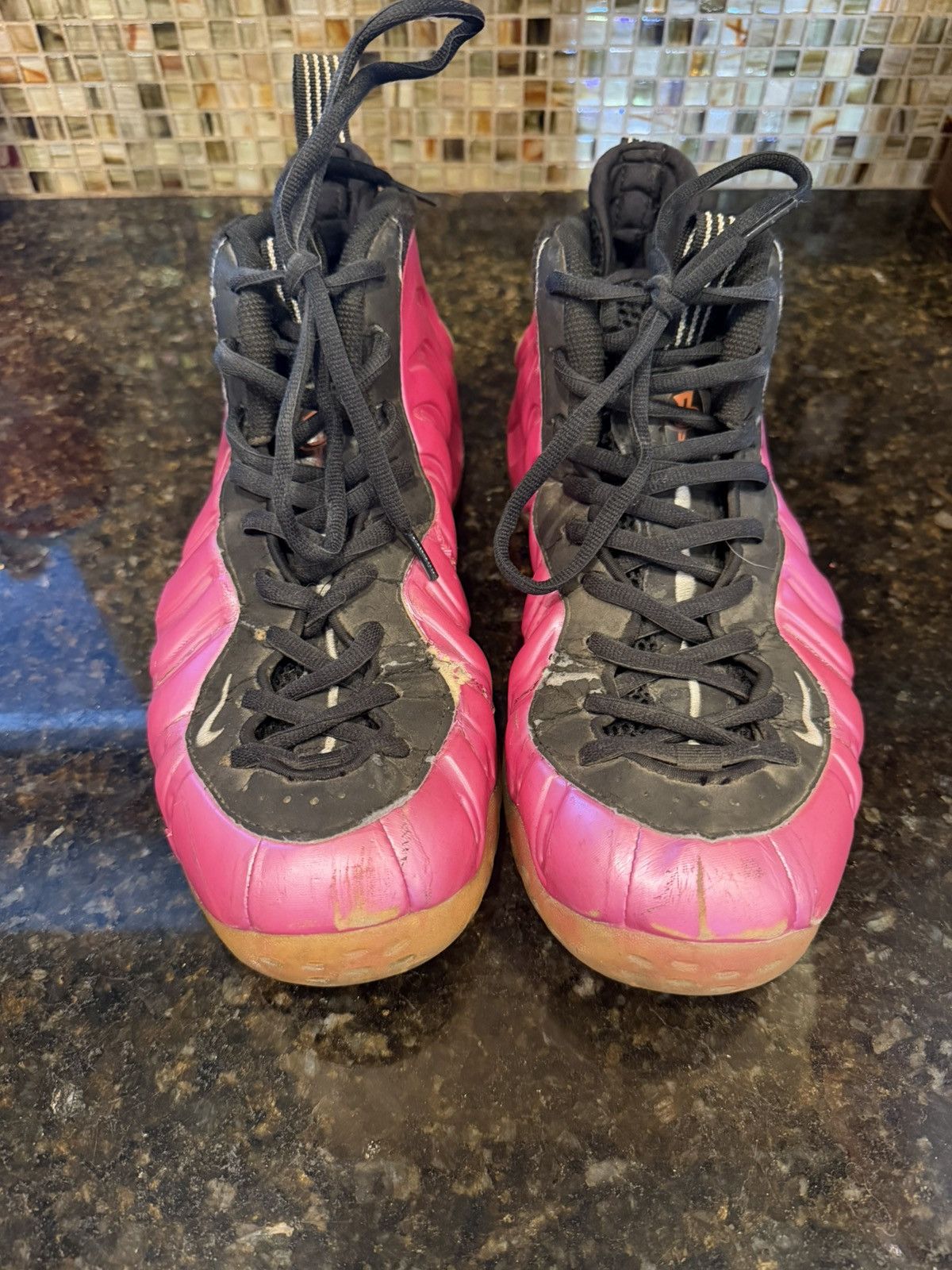 Nike Nike pink foamposites Size US 10 / EU 43 - 1 Thumbnail
