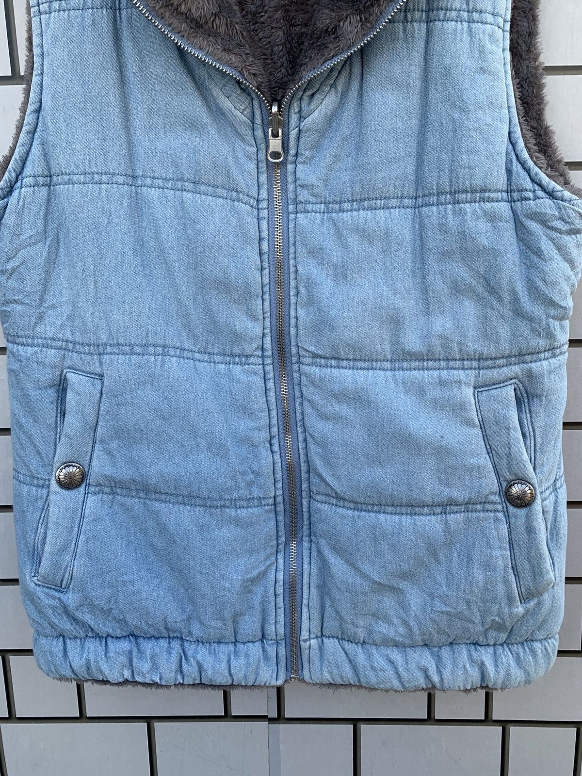 Indigo × Japanese Brand Vintage Japanese Brand Look Jeans Reversible Vest Size US M / EU 48-50 / 2 - 3 Thumbnail