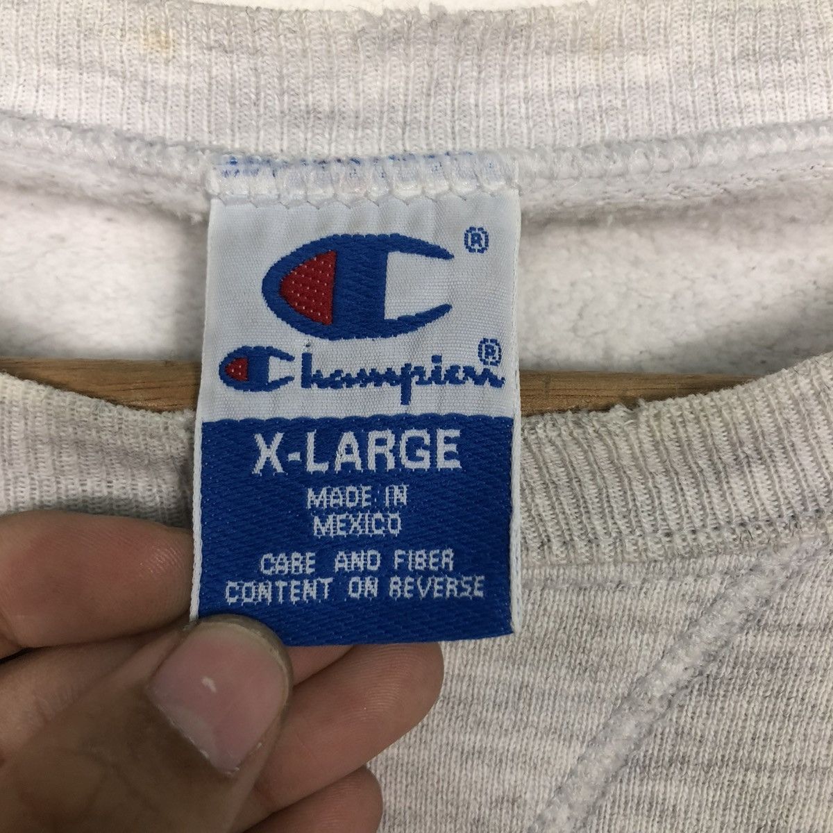 Champion 🔥RICH GREY VINTAGE CHAMPION SWEATSHIRT Size US XL / EU 56 / 4 - 15 Thumbnail