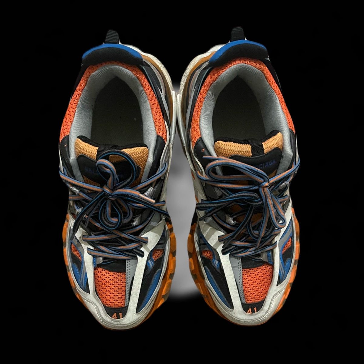 Balenciaga Balenciaga Track Orange blue Size US 8 / EU 41 - 4 Thumbnail