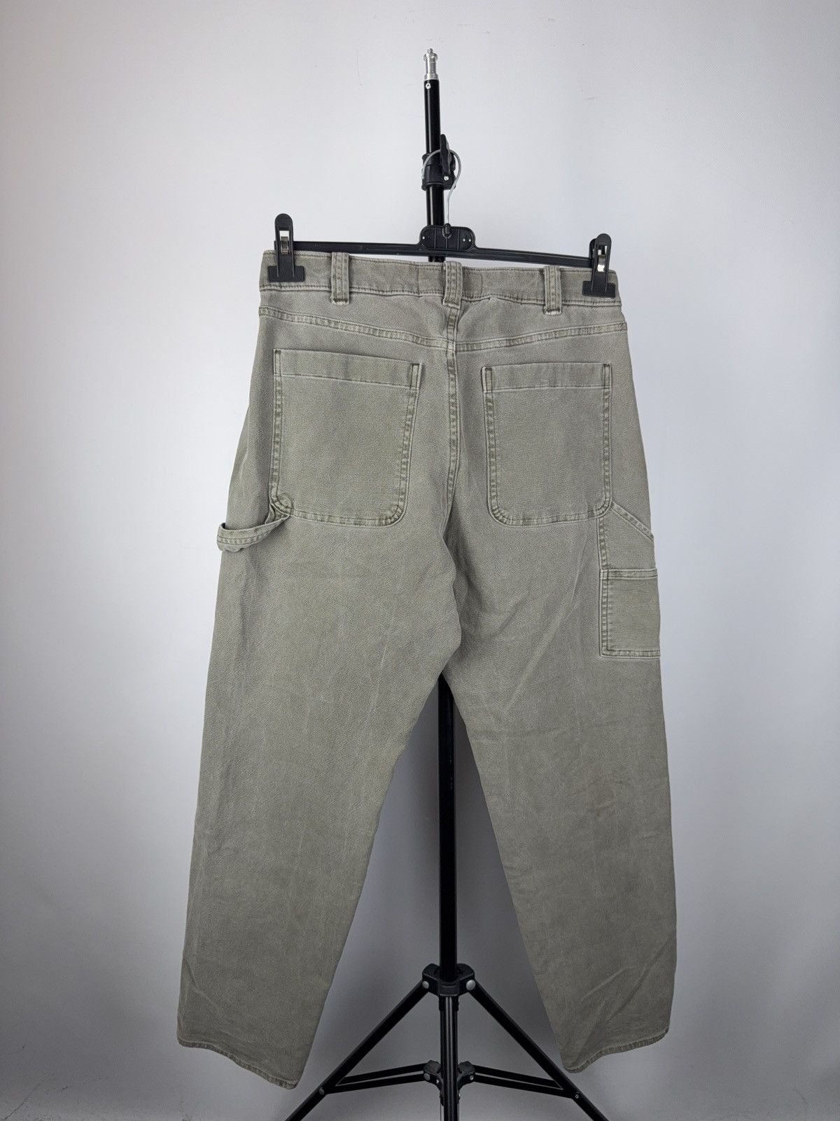 Abercrombie & Fitch 00s Abercrombie&Fitch Workwear Denim Carpenter Faded Pants Size US 30 / EU 46 - 6 Thumbnail