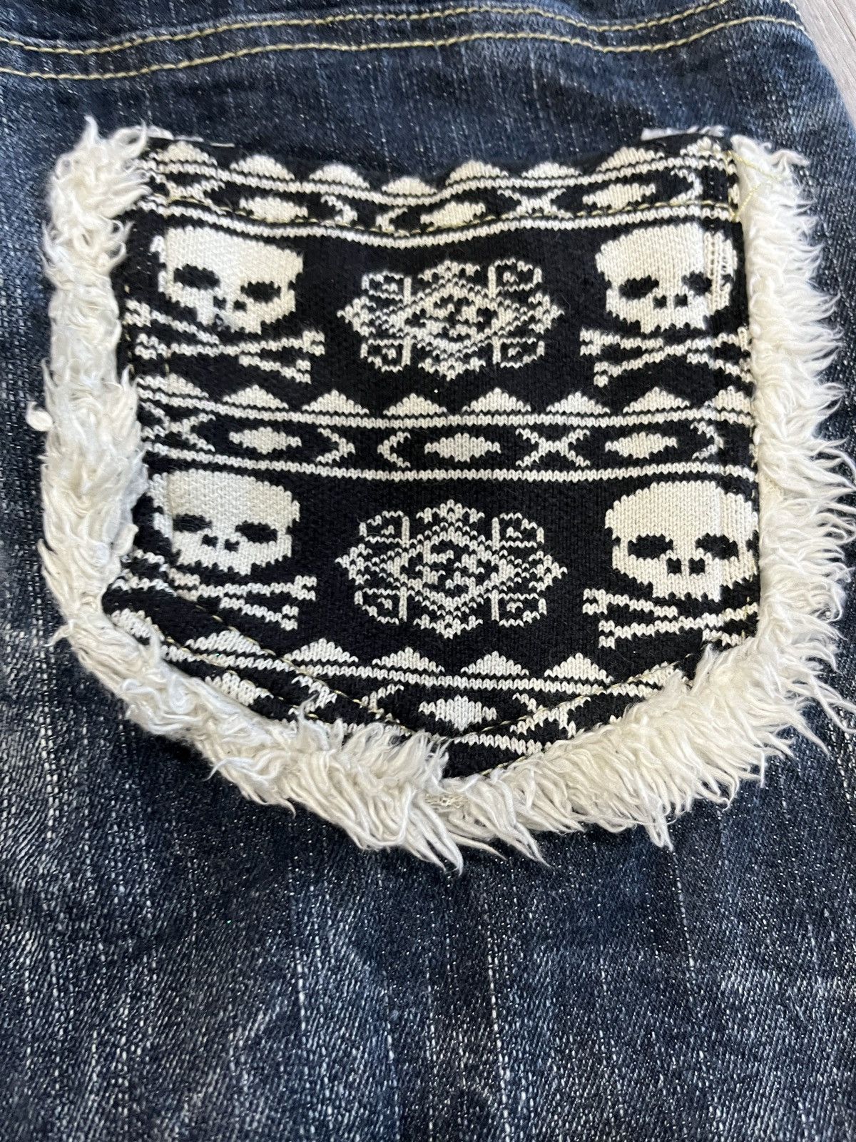 Skull Jeans by an Alchemist RARE VINTAGE Japanese Brand Jeans Size 27" / US 4 / IT 40 - 2 Thumbnail
