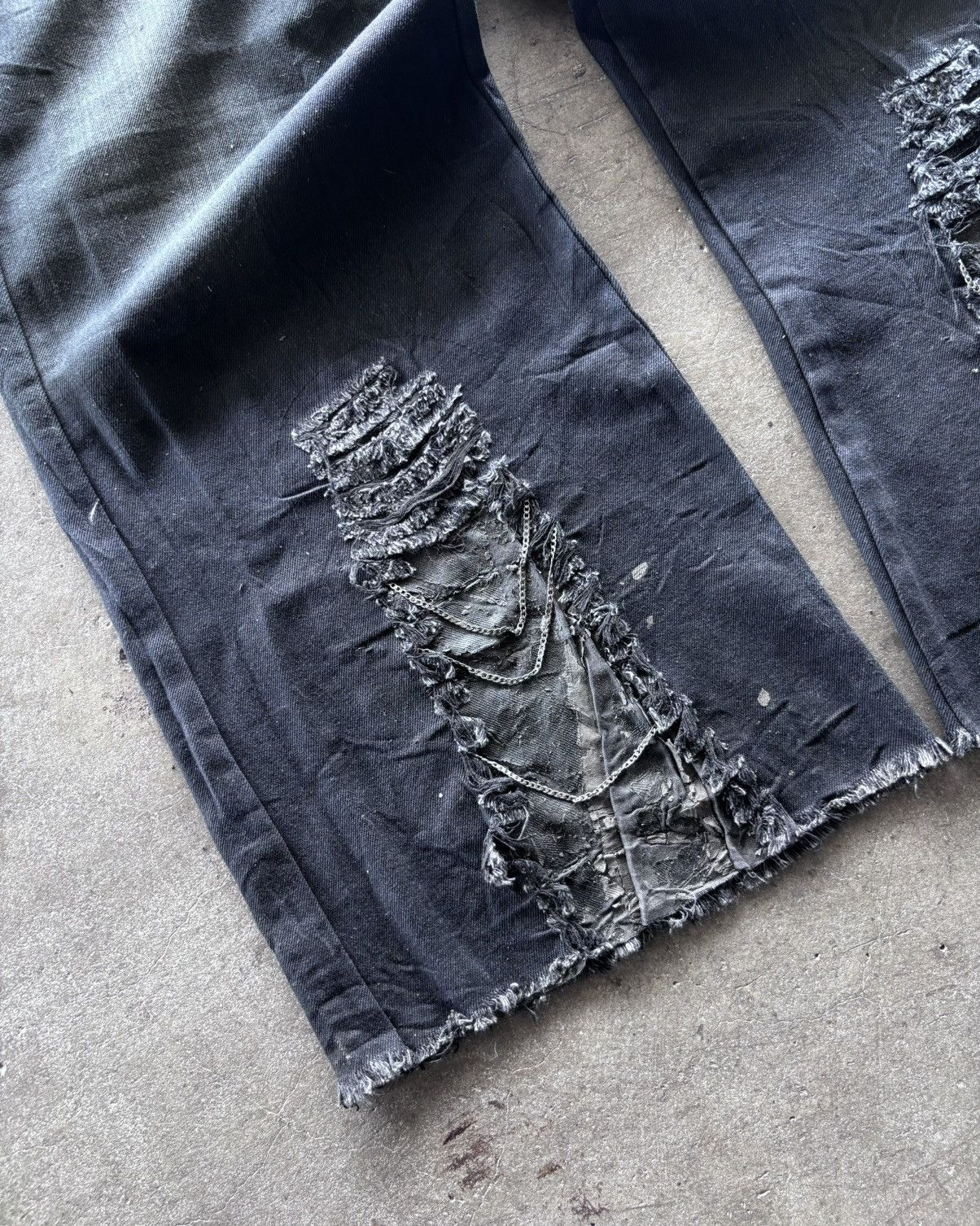 If Six Was Nine × Japanese Brand × Le Grande Bleu (L.G.B.) Ifsixwasnine Lgb Style Washed Blue Flared Denim Pants Size US 27 - 3 Thumbnail