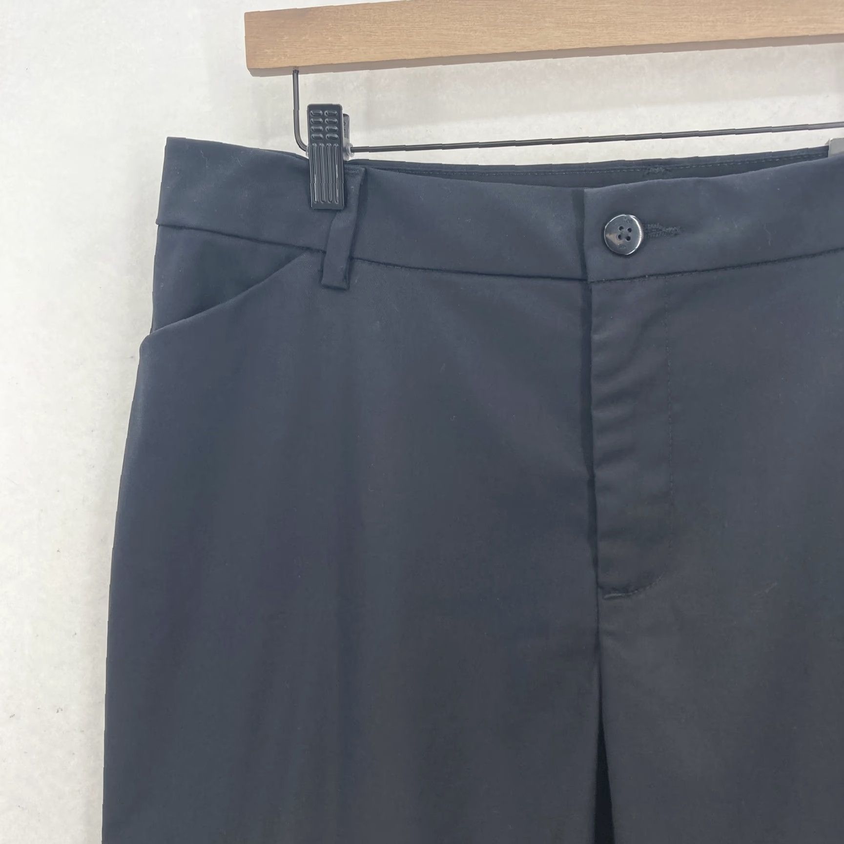 Lee Lee Pants Womens 14 Medium Black Straight Leg Wrinkle Free Work Office Classic Size 36" / US 14 / IT 50 - 3 Thumbnail