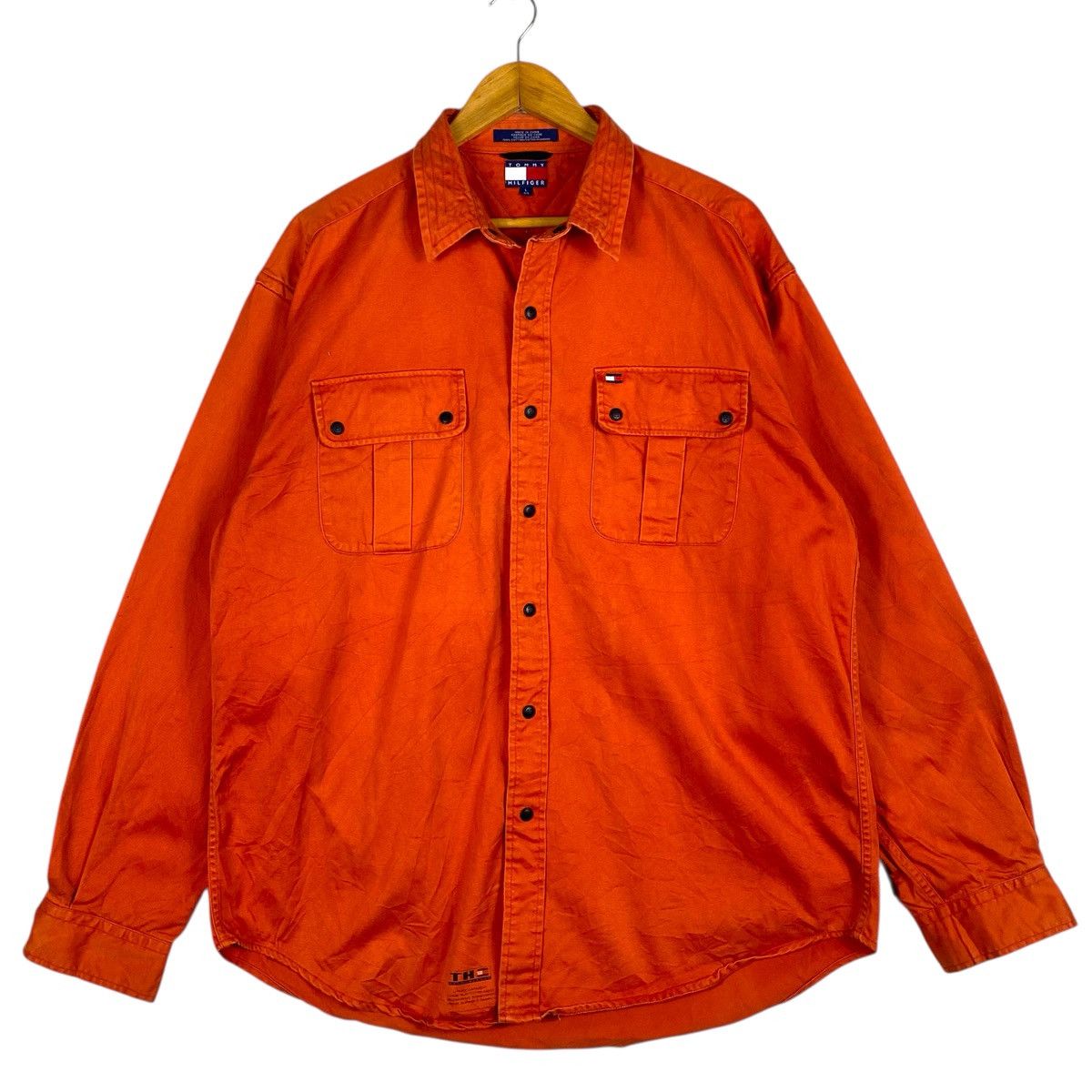 Tommy Hilfiger 💥VTG TOMMY SPORT BUTTON LIGHT SHIRT JACKET Size US L / EU 52-54 / 3 - 1 Thumbnail
