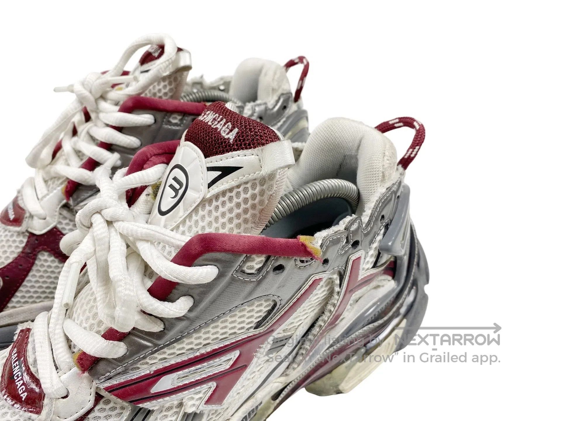Balenciaga Balenciaga Burgundy Vintage Dad Shoes Size US 9 / EU 42 - 3 Thumbnail
