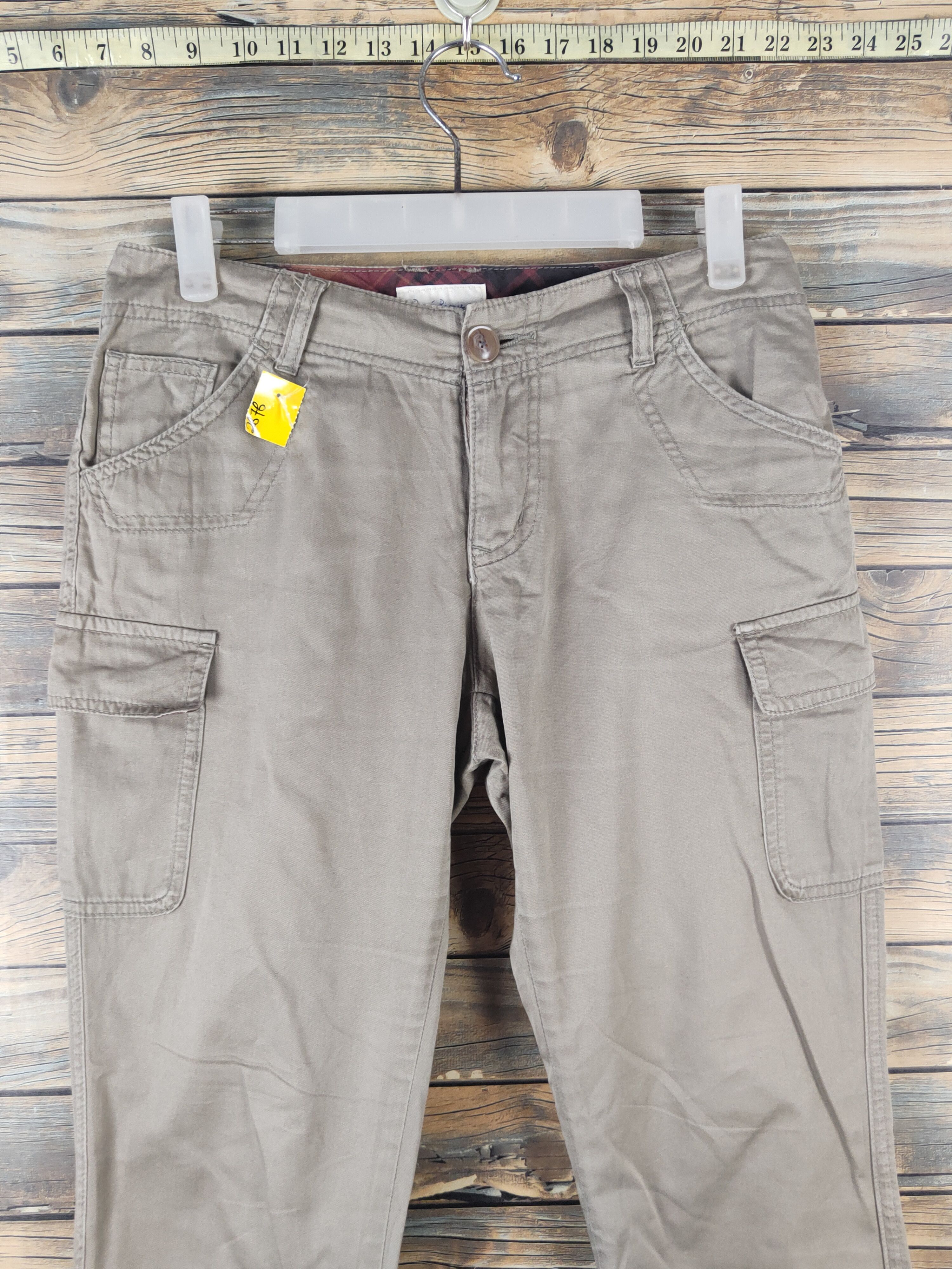 Japanese Brand DL Rope Picnic Beige Multipocket Cargo Pants #2676 Size 28" / US 6 / IT 42 - 2 Thumbnail