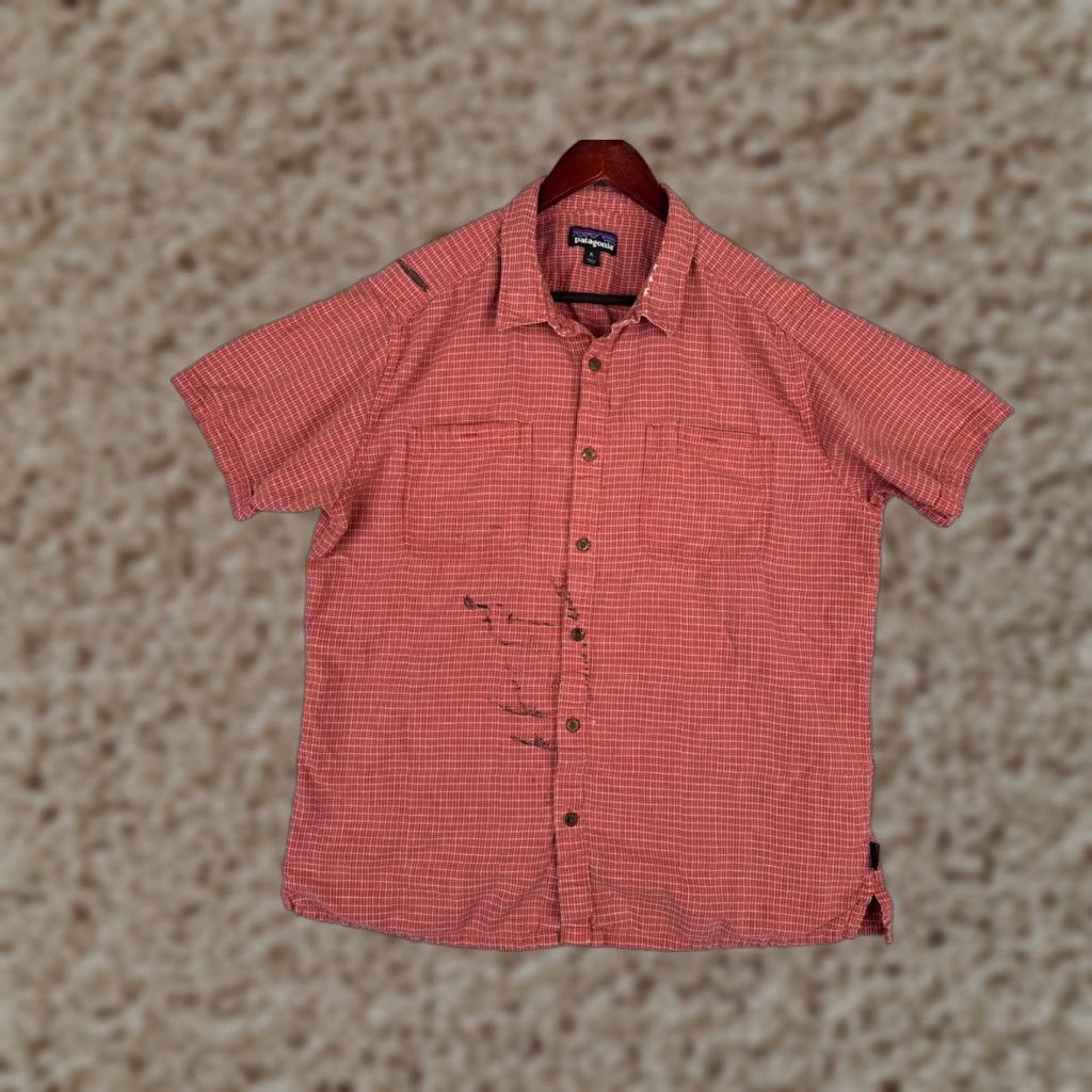 Patagonia VINTAGEPatagonia Shirt Mens XL Red Plaid Button-Up Back Step Shirt Cotton READ Size US XL / EU 56 / 4 - 1 Thumbnail