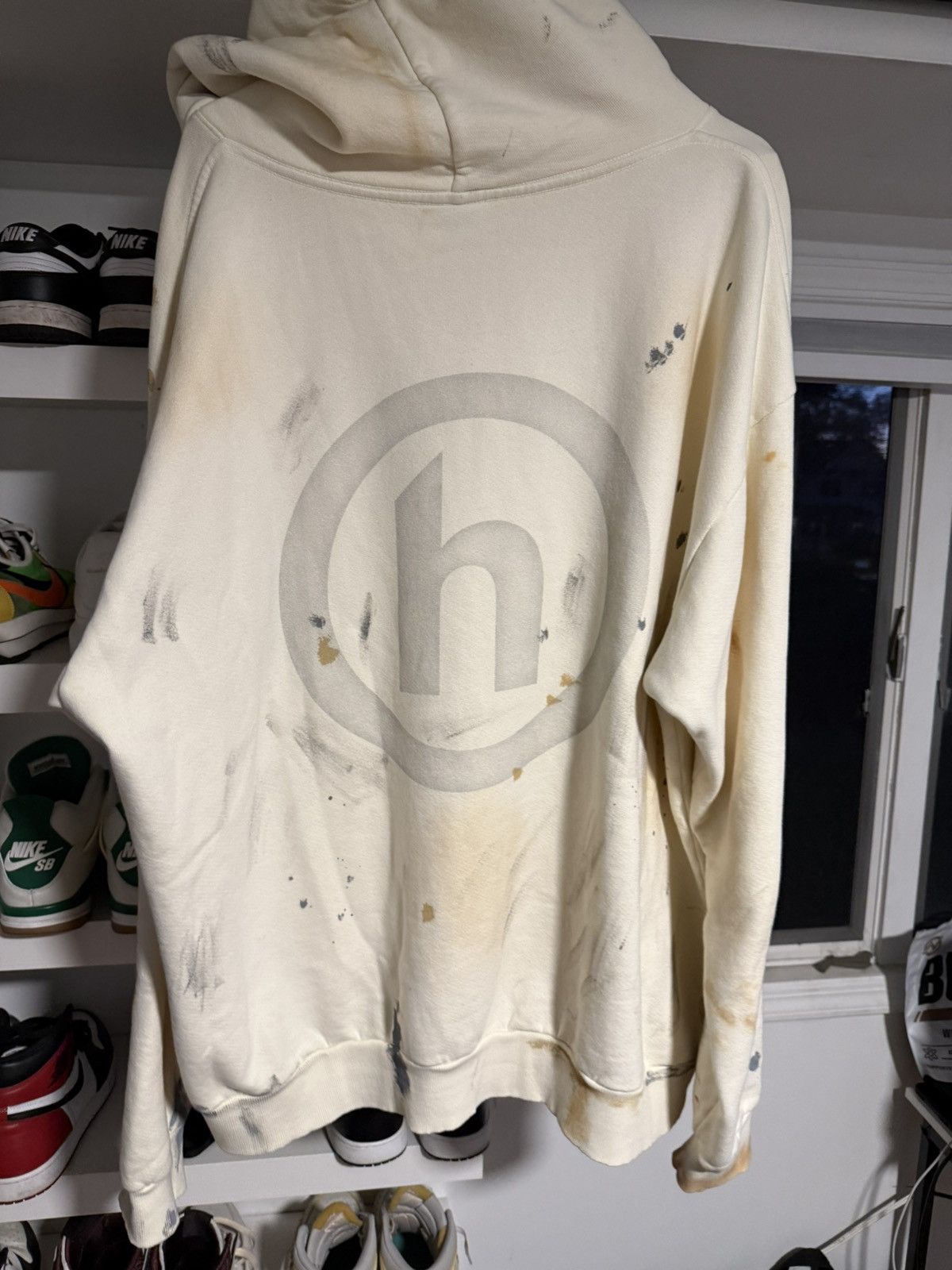 HIDDEN Hidden NYC H Logo Paint Hoodie - XL Size US XL / EU 56 / 4 - 3 Thumbnail