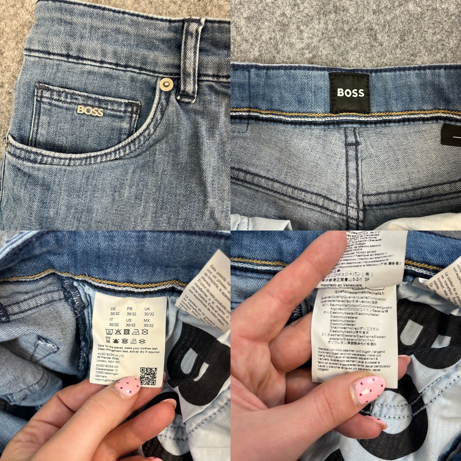 Hugo Boss HUGO BOSS Jeans Regular Tapered 30 32 Medium Wash Blue Stretch Maine 3 Mens Waist 30 Inseam 32 Denim 5-Pocket Shirt Size US 30 / EU 46 - 8 Thumbnail