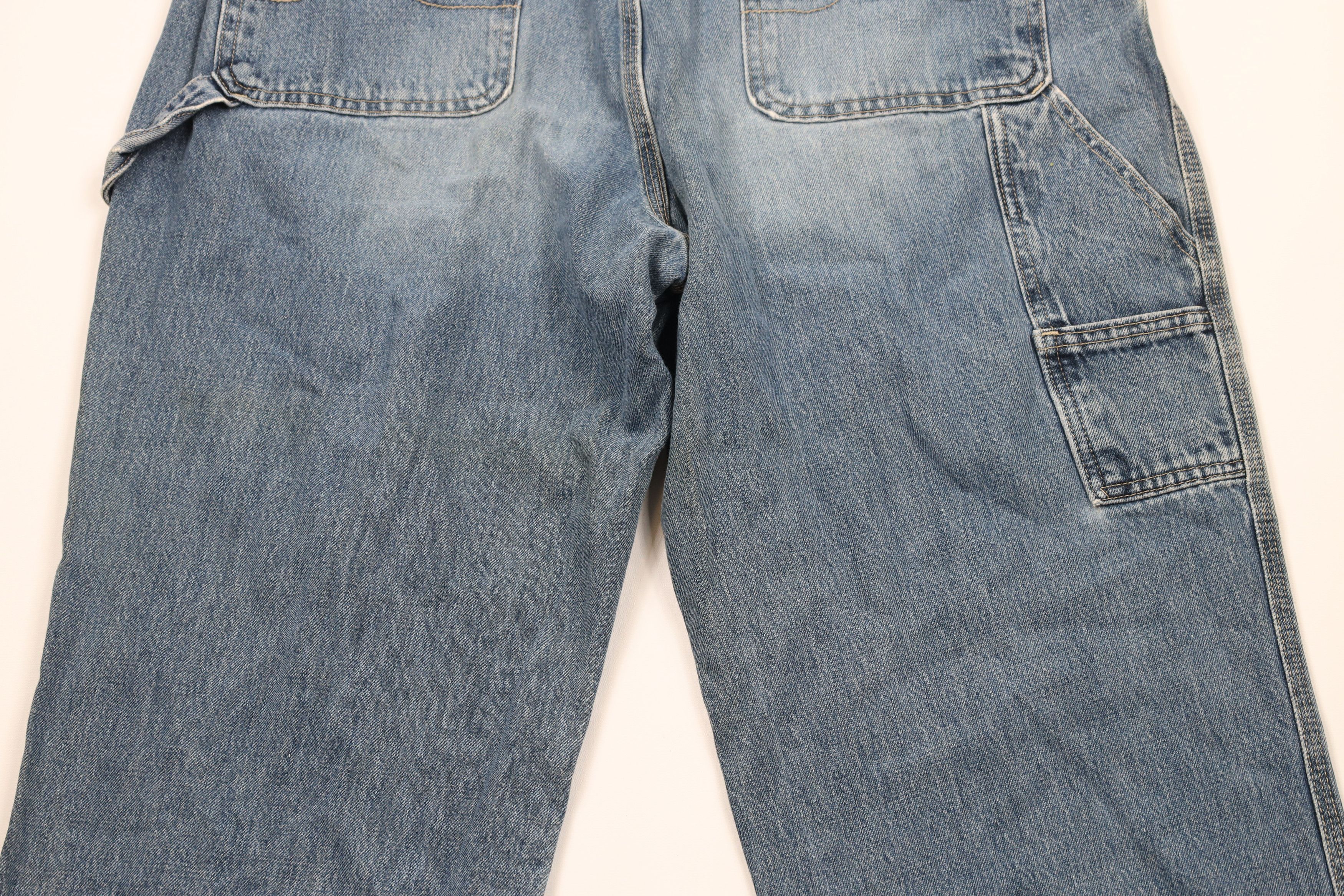 Vintage Vintage 90s Streetwear Wide Leg Carpenter Denim Jeans Blue Size US 34 / EU 50 - 10 Thumbnail