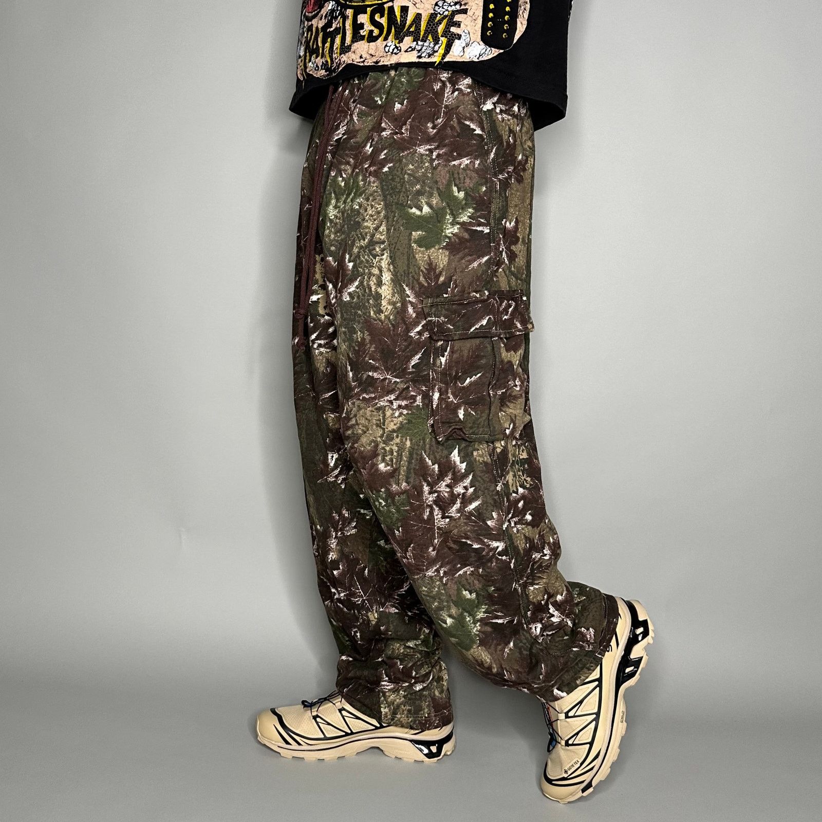 Camo Japanese Brand Vintage Crazy Vintage 90s Hunting Camo Sweatpants Baggy Wide Leg Grailed