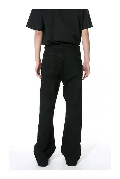 VIBE Opium Zipper Flared Stack Black Denim Jeans Size US 32 / EU 48 - 4 Thumbnail