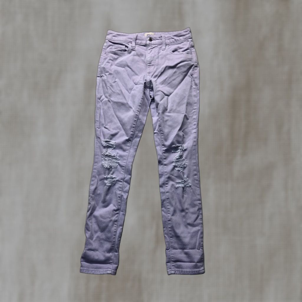 Vintage Universal Thread Jeans Skinny High Rise Purple Pants Denim Stretch Women's 2/26R Size 26" / US 2 / IT 38 - 1 Thumbnail