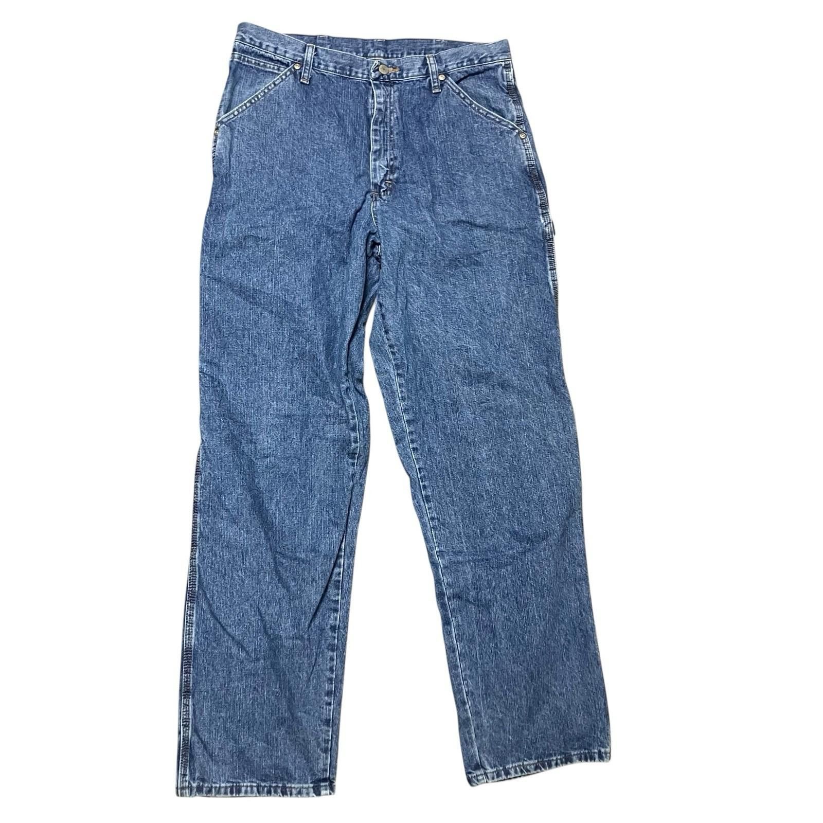 Wrangler Wrangler Jeans Mens 34x34 Denim Carpenter Utility 94LSWVD Size US 34 / EU 50 - 11 Thumbnail