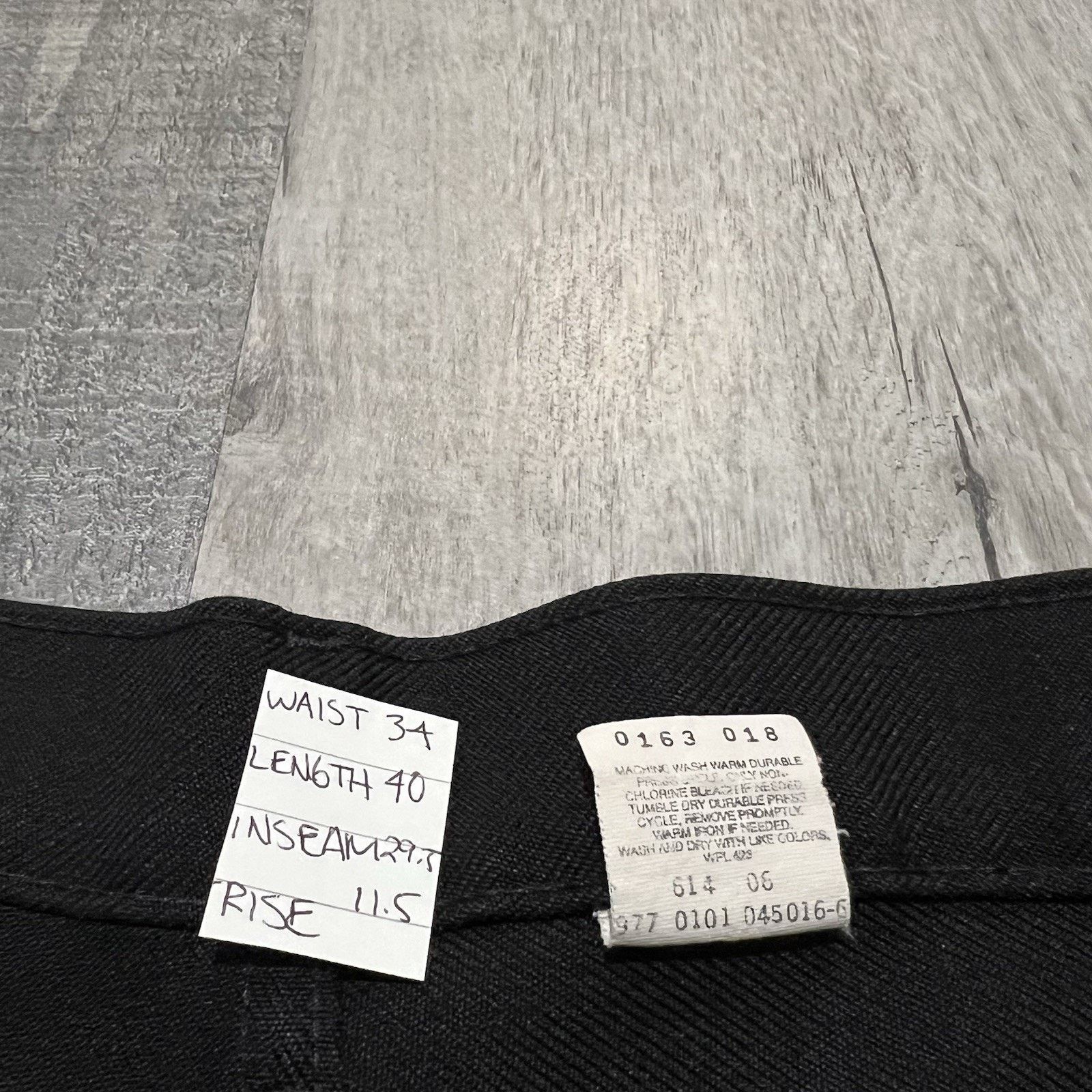Levi's VTG Levi's Sta Prest 517 Black Dacron Disco Rockabilly Pants Size US 34 / EU 50 - 7 Thumbnail