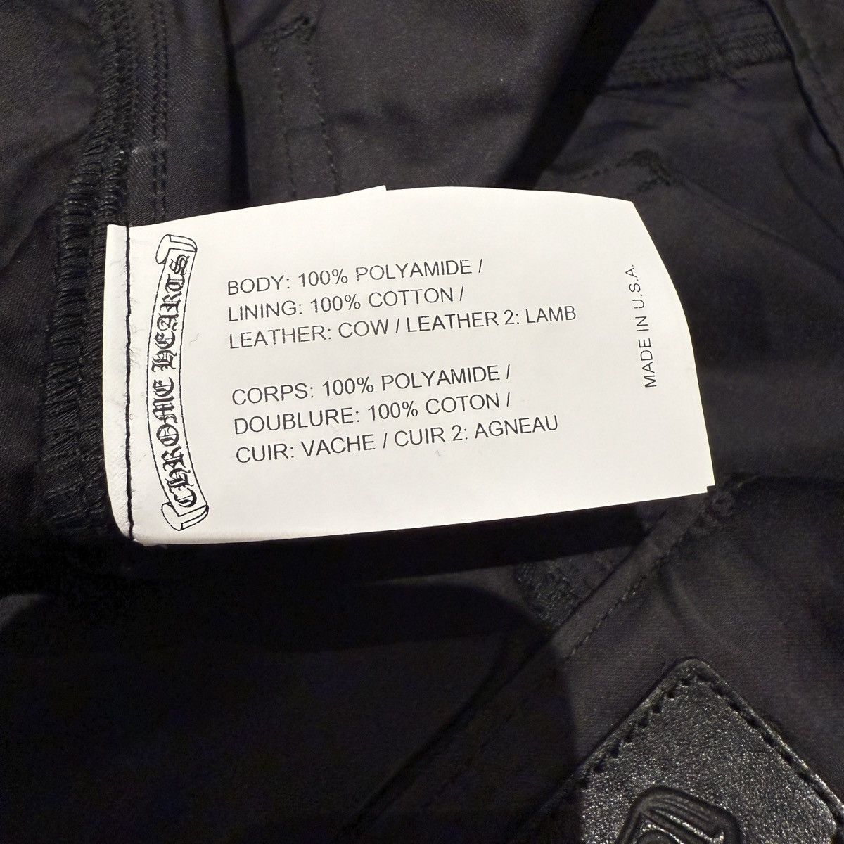 Chrome Hearts Chrome Hearts Black Nylon & Leather Carpenter Short size 33 Size US 33 - 11 Thumbnail