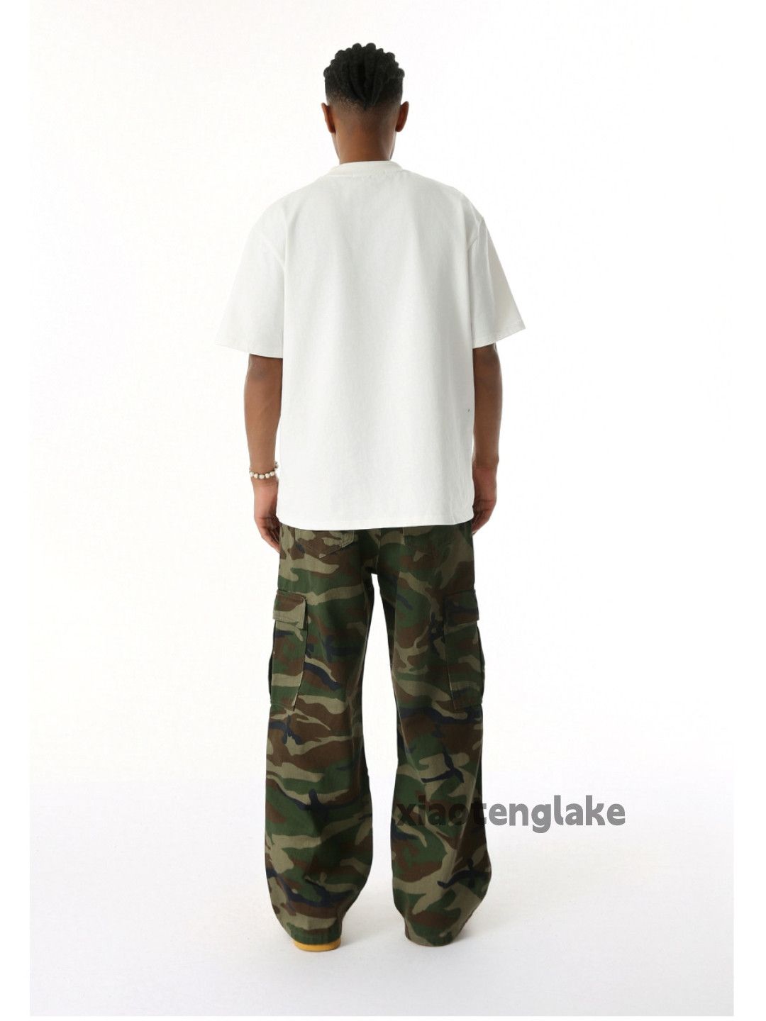 Designer × Japanese Brand × Vintage Unisex washed loose baggy hiphop cargo work camo pants Size US 32 / EU 48 - 4 Thumbnail