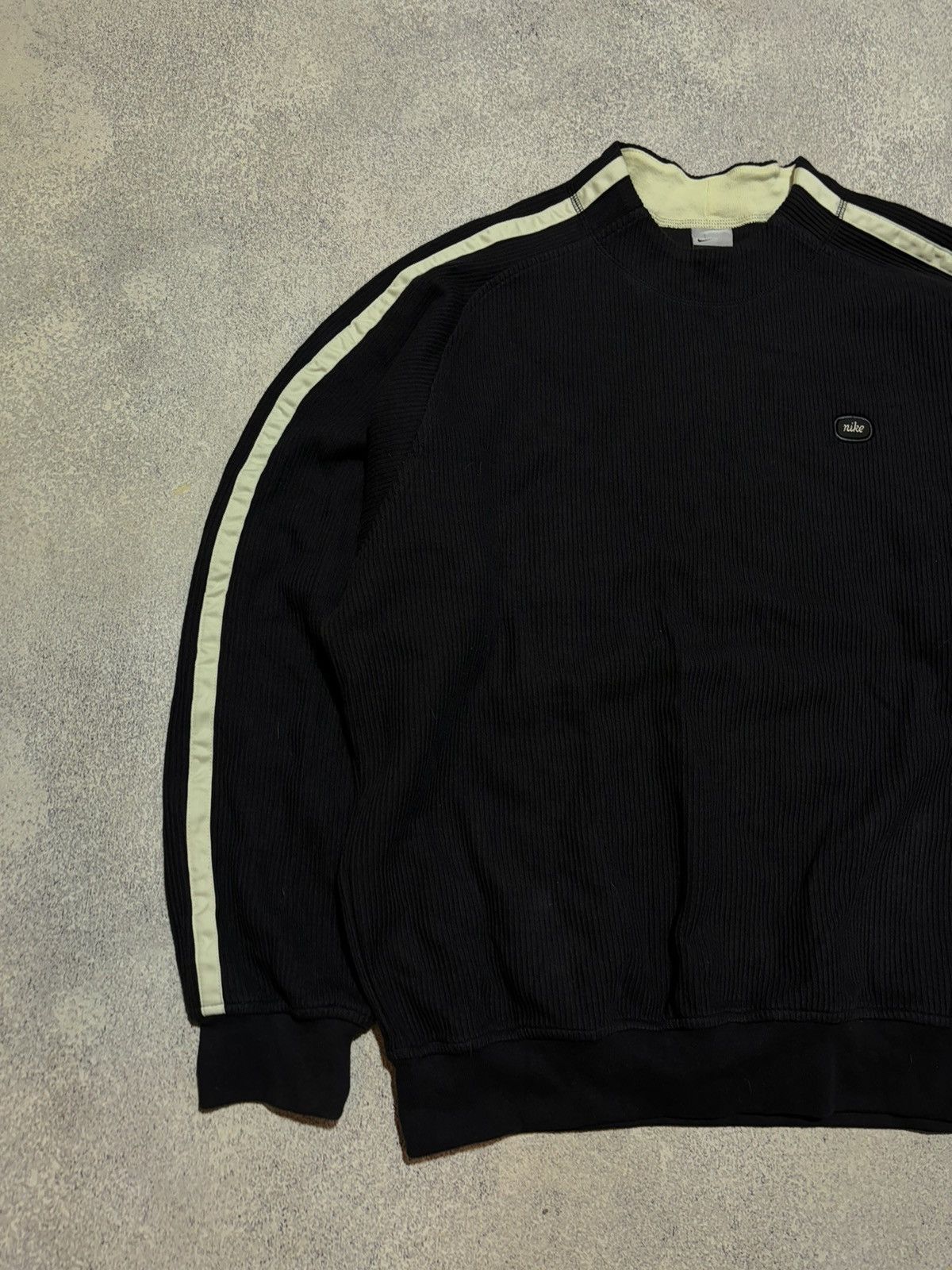 Nike × Vintage Rare Nike Vintage Avant Garde Knit Sweater Small logo Y2K Size US L / EU 52-54 / 3 - 5 Thumbnail