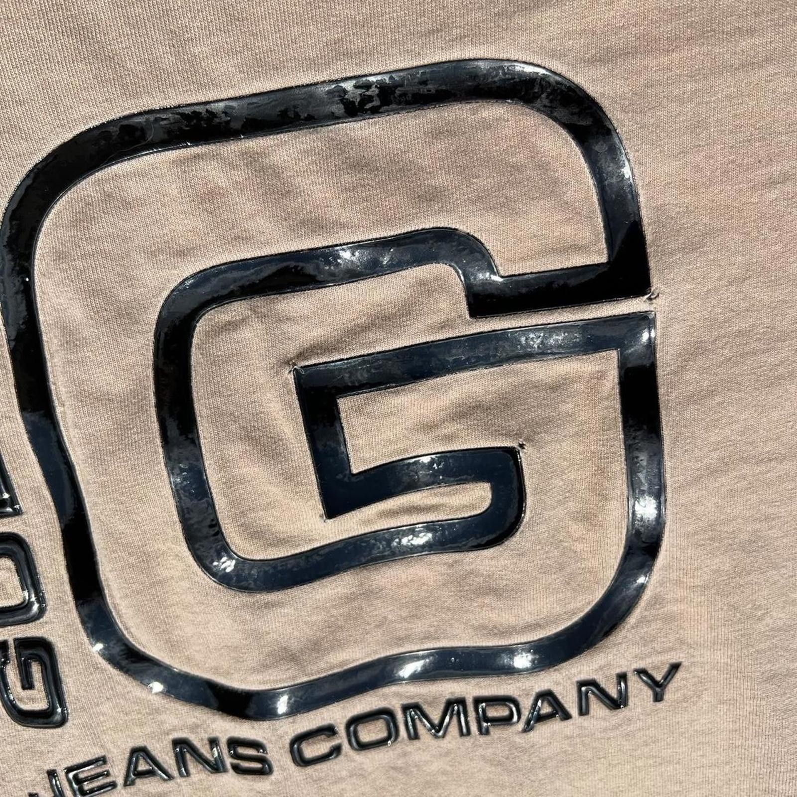 Guess Y2K Guess Jeans Patent Logo Tan T-Shirt Size US XL / EU 56 / 4 - 3 Thumbnail
