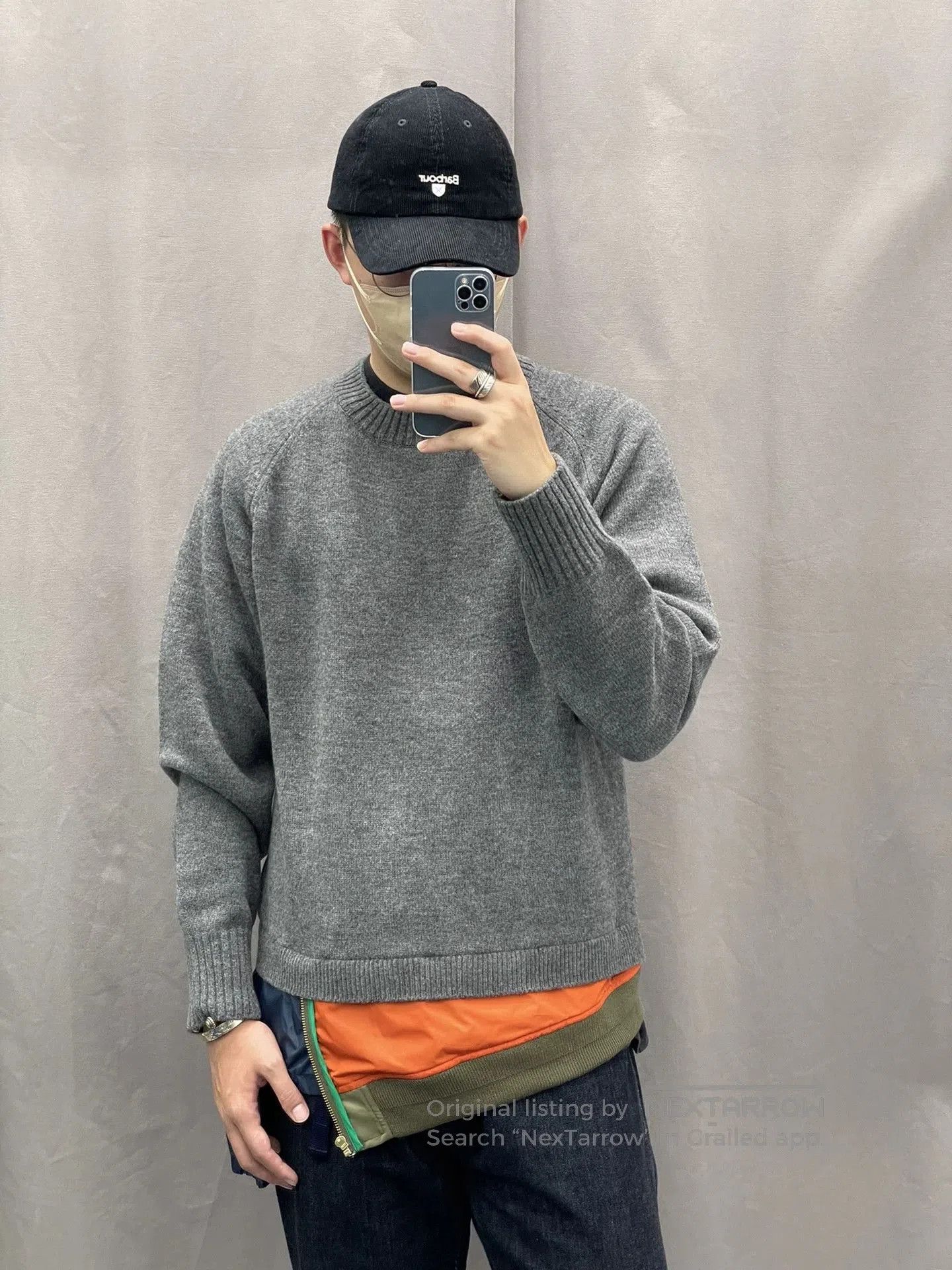 Kolor navy blue knitted pullover sweater. Size US S / EU 44-46 / 1 - 4 Thumbnail