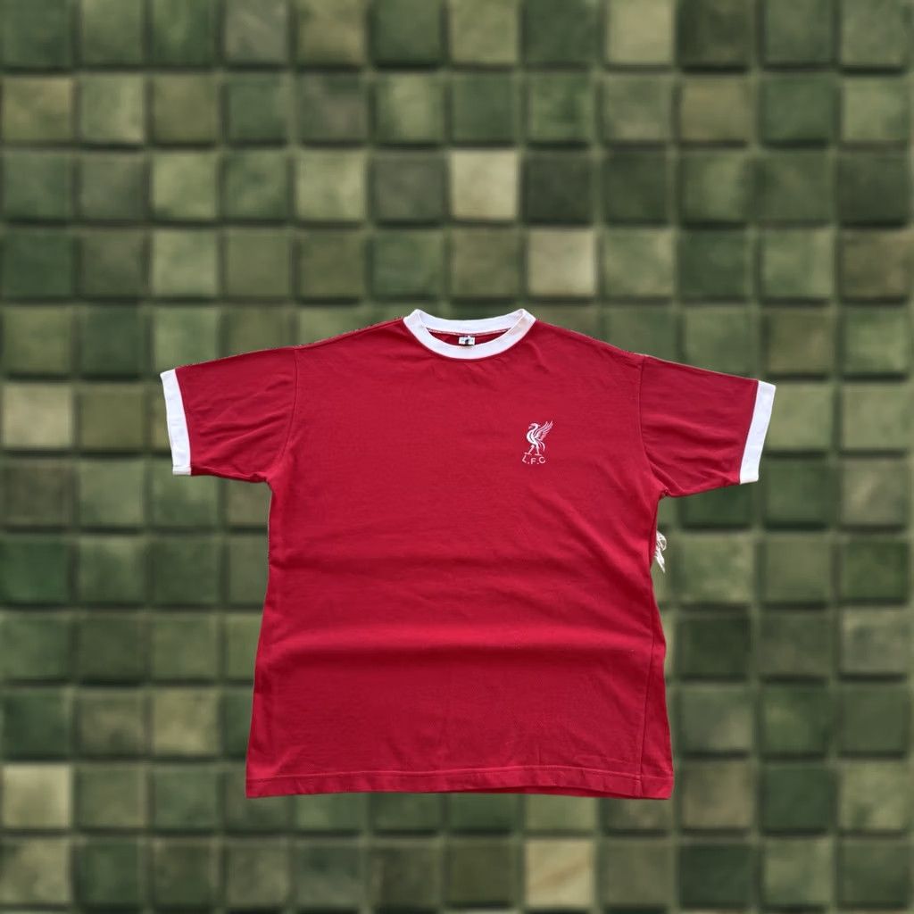 Vintage LIVERPOOL VINTAGE 80s COTTON FOOTBALL T-SHIRT SOOCER JERSEY RED MANCHESTER? Size US M / EU 48-50 / 2 - 1 Thumbnail