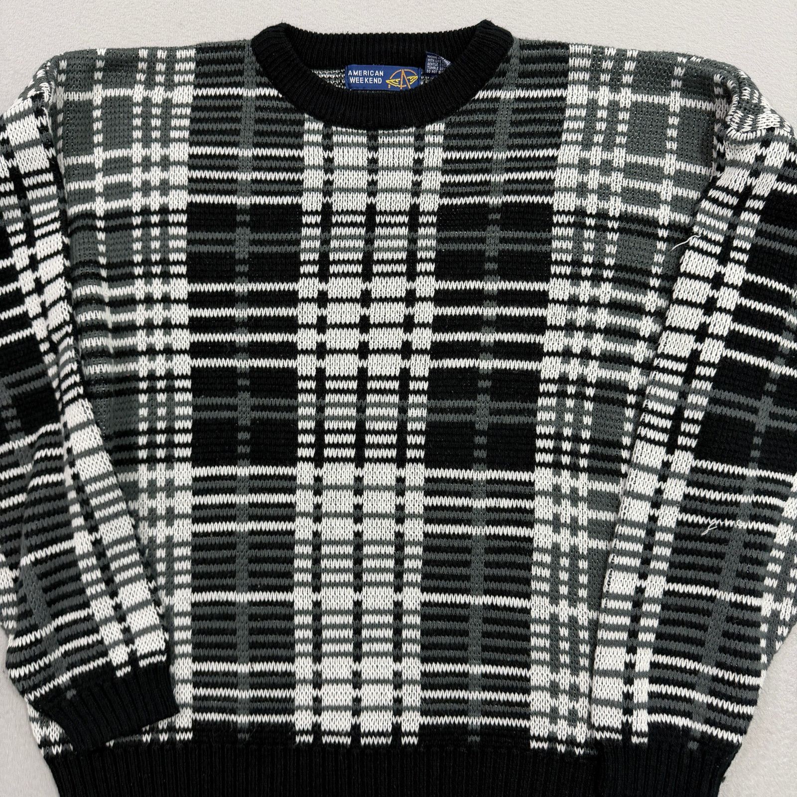 Vintage Vintage American Weekend Sweater Extra Large Geometric Size US XL / EU 56 / 4 - 2 Thumbnail