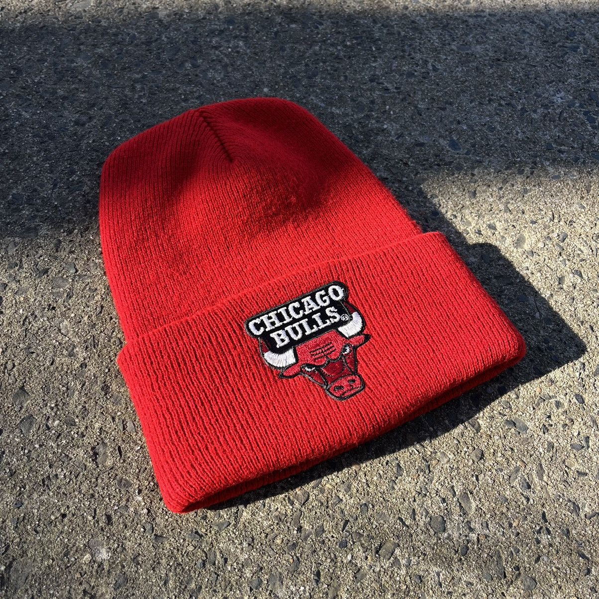 NBA Vintage 90’s NBA Chicago Bulls Beanie Hat Size ONE SIZE - 3 Thumbnail