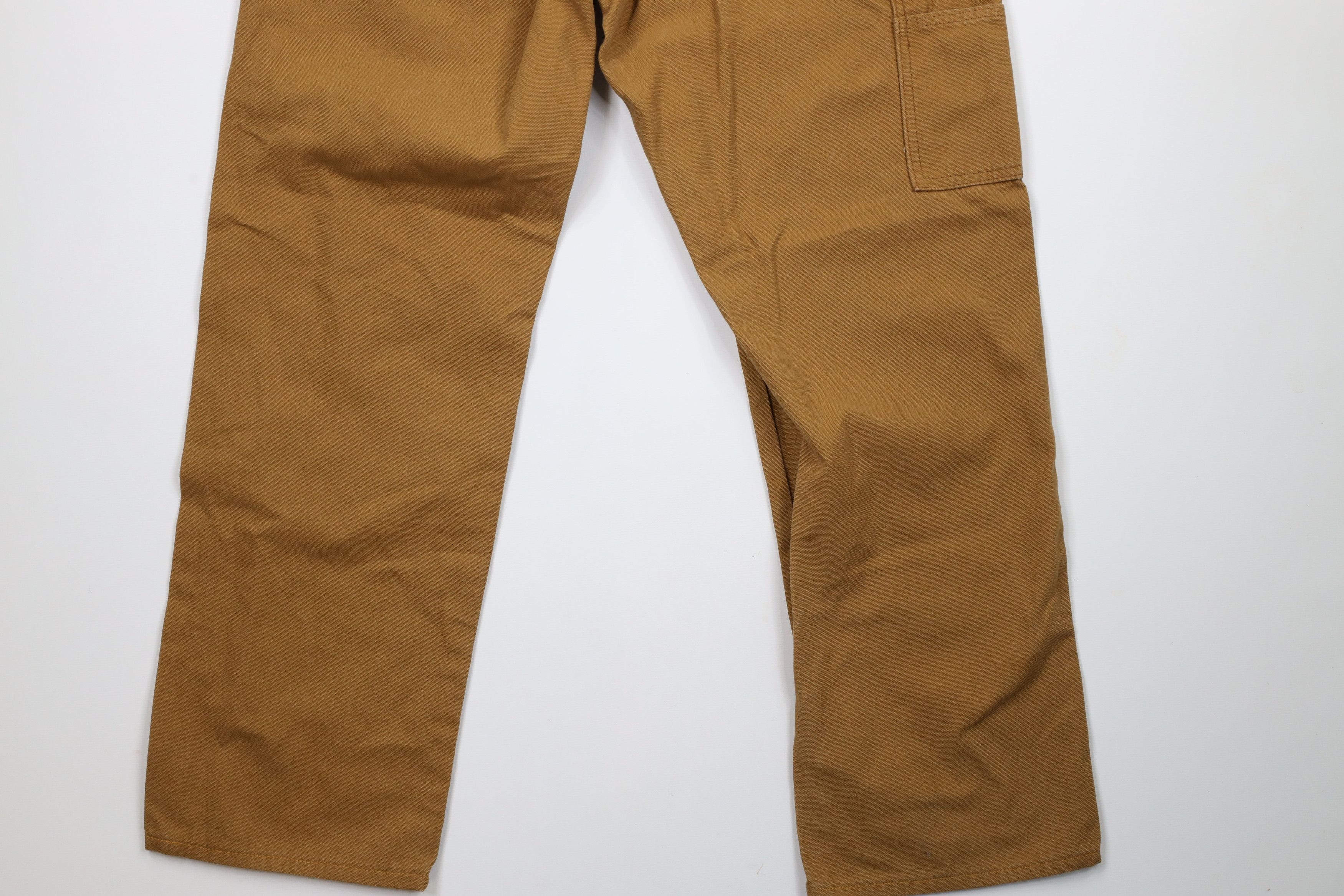Dickies × Vintage Vintage Dickies Out Wide Leg Canvas Dungaree Pants Brown Size US 34 / EU 50 - 10 Thumbnail