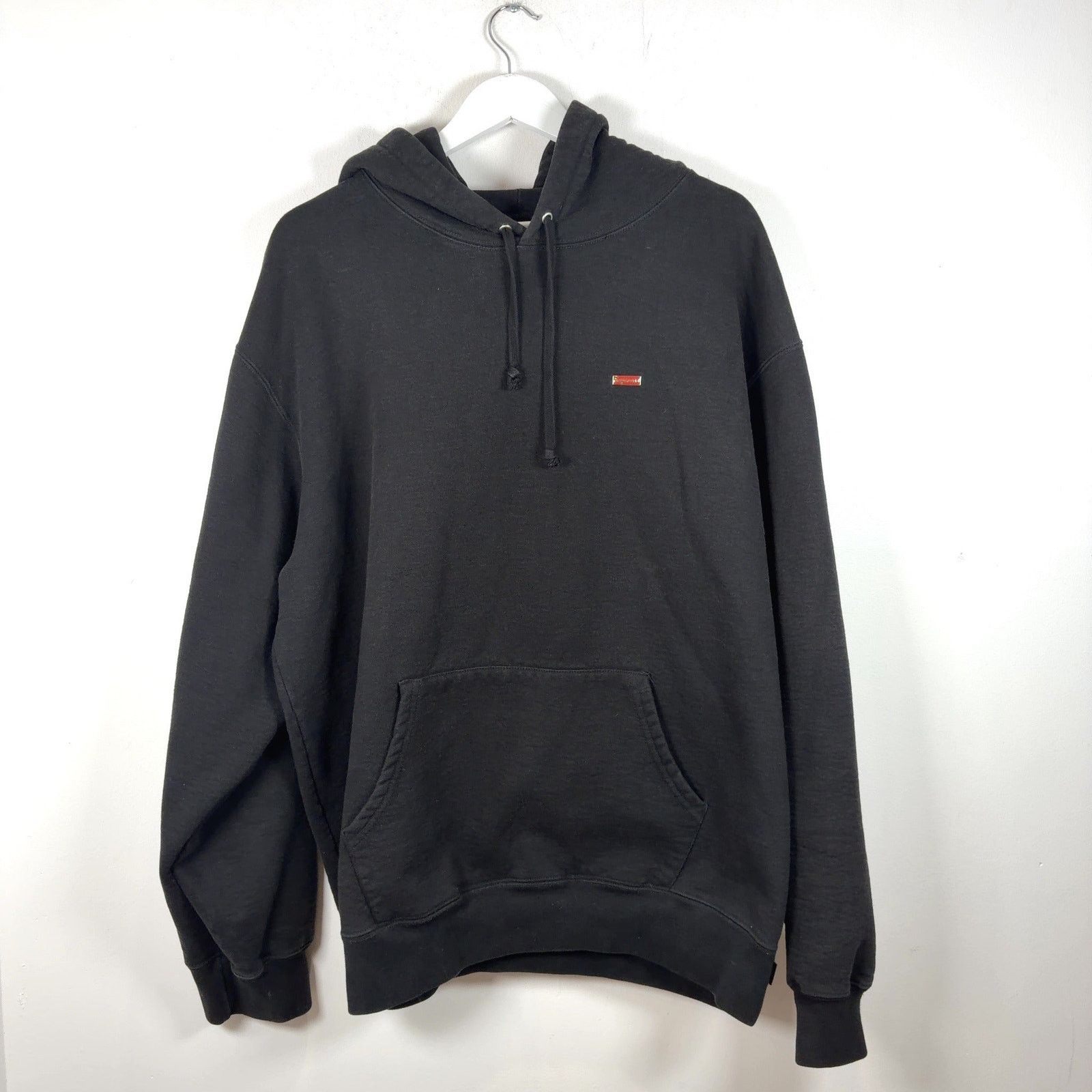 Supreme XL Supreme Washed Box Logo Crewneck black hoodie