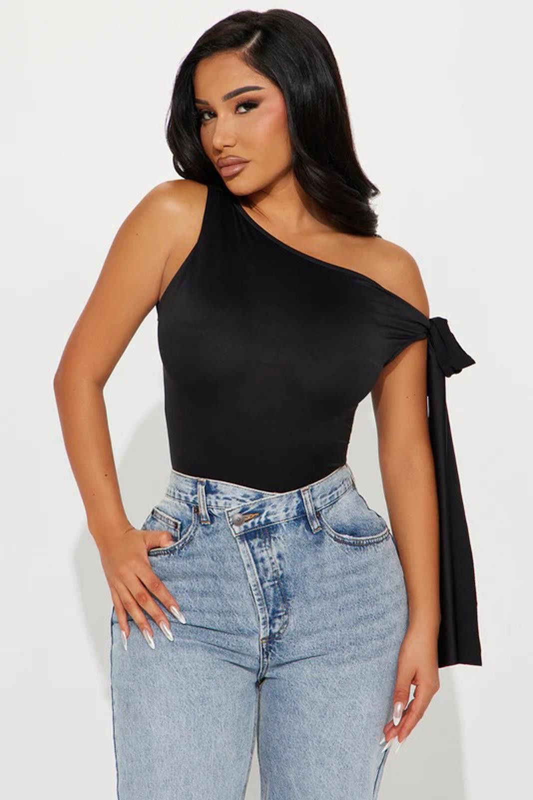 Fashion Nova Kamari Off Shoulder Top - Black Size XL / US 12-14 / IT 48-50 - 1 Thumbnail