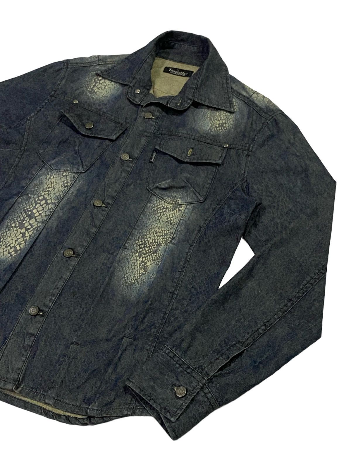 Tornado Mart Tornado Mart Snakeskin Printed Jeans Button Ups Shirt Size M / US 6-8 / IT 42-44 - 18 Thumbnail