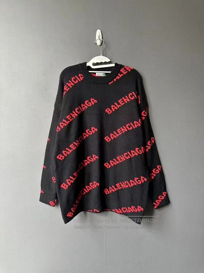 Balenciaga Balenciaga Logo Barrage Sweater. Size US S / EU 44-46 / 1 - 1 Thumbnail