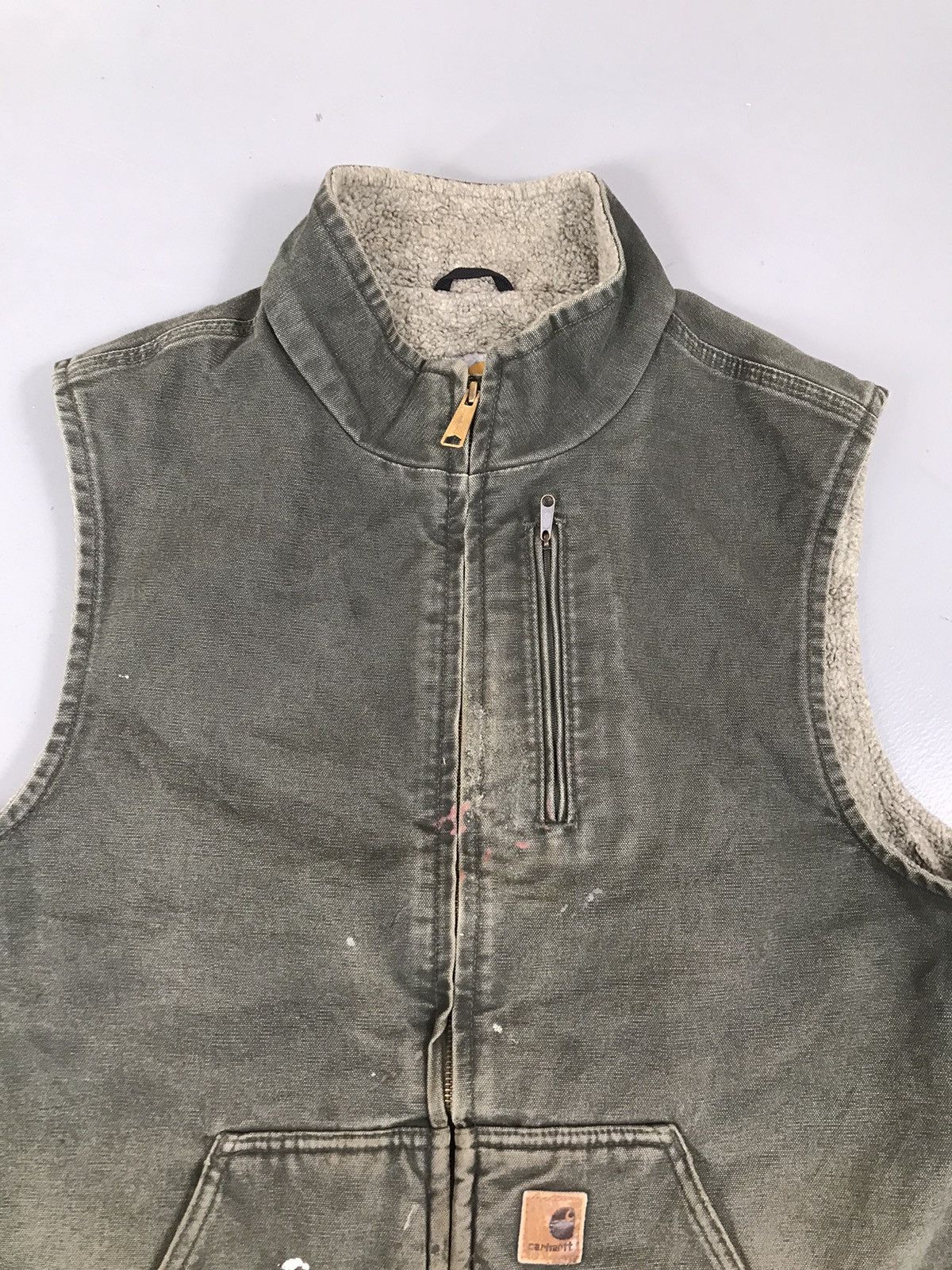 Carhartt × Vintage Vintage 90s Carhartt Sherpa line vest Size US L / EU 52-54 / 3 - 4 Thumbnail