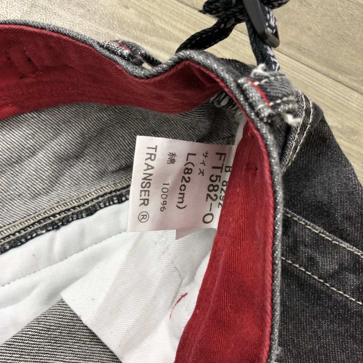 Vintage Vintage Transer Multi Pocket Cargo Bondage Baggy Jeans Y2K Size US 31 - 11 Thumbnail