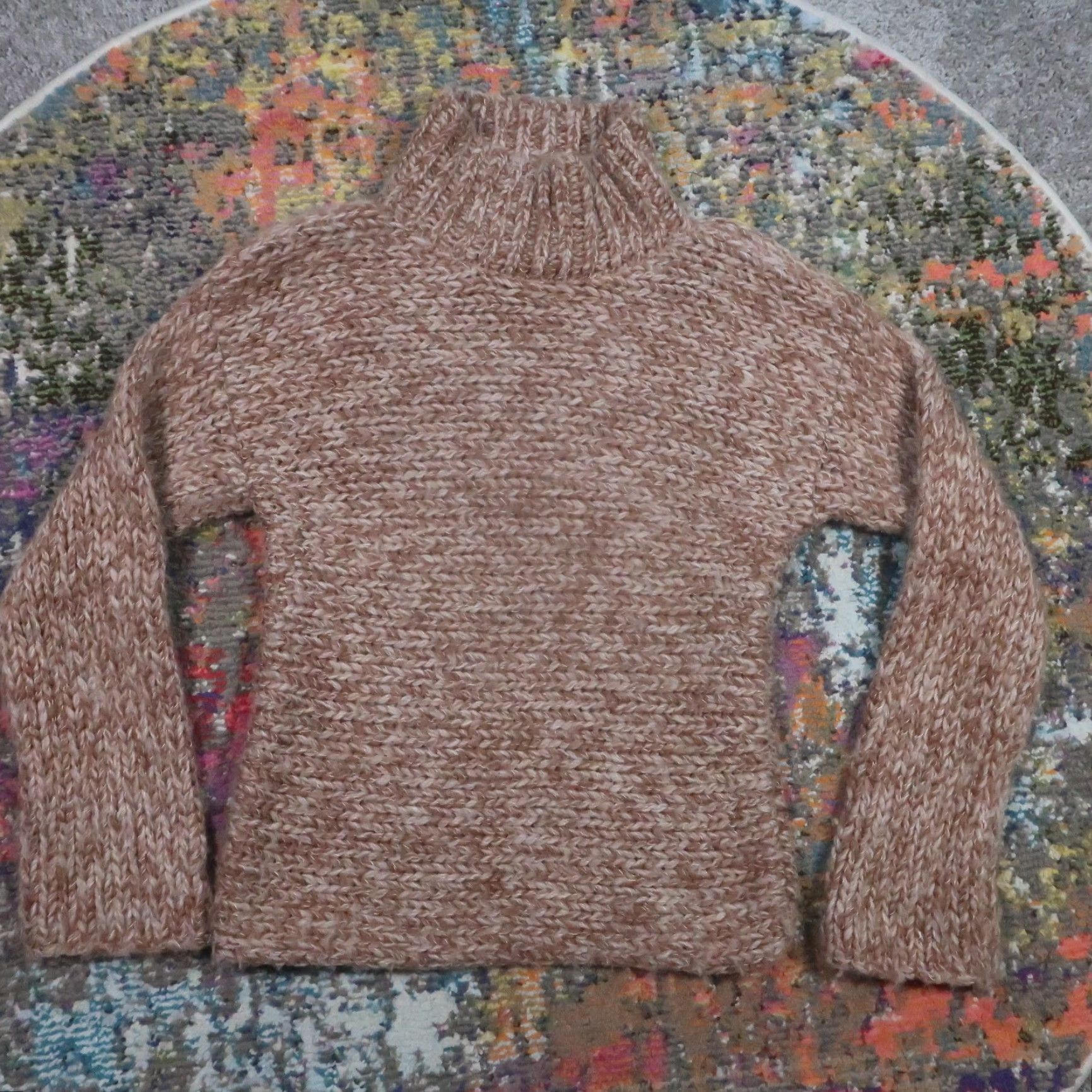 Banana Republic Banana Republic Sweater Womens L Brown Wool Cable Knit Turtleneck Pullover Long Sleeve Casual Fall Winter Vintage No Size L / US 10 / IT 46 - 2 Thumbnail