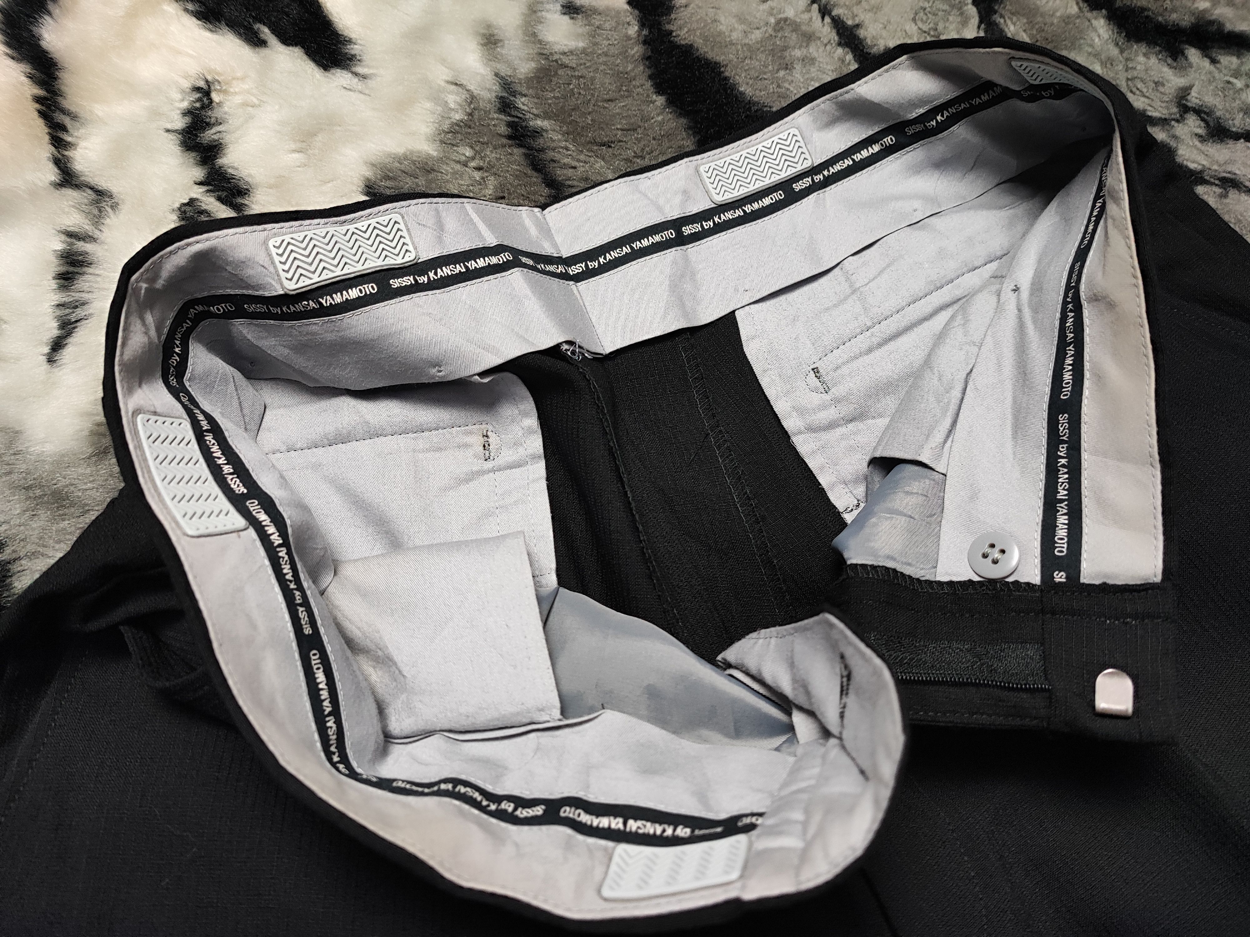 Kansai Yamamoto Kansai Yamamoto SISSY 90s Black Trousers Slack Size US 31 - 12 Thumbnail