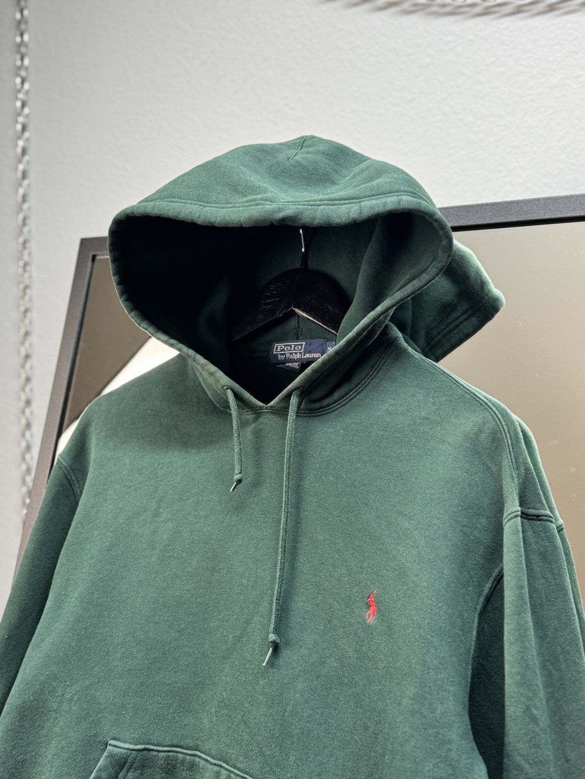 Lauren Ralph Lauren × Polo Ralph Lauren × Vintage Faded Oversized Vintage 90s Small Logo Horse Ralph Hoodie NY Size US M / EU 48-50 / 2 - 6 Thumbnail